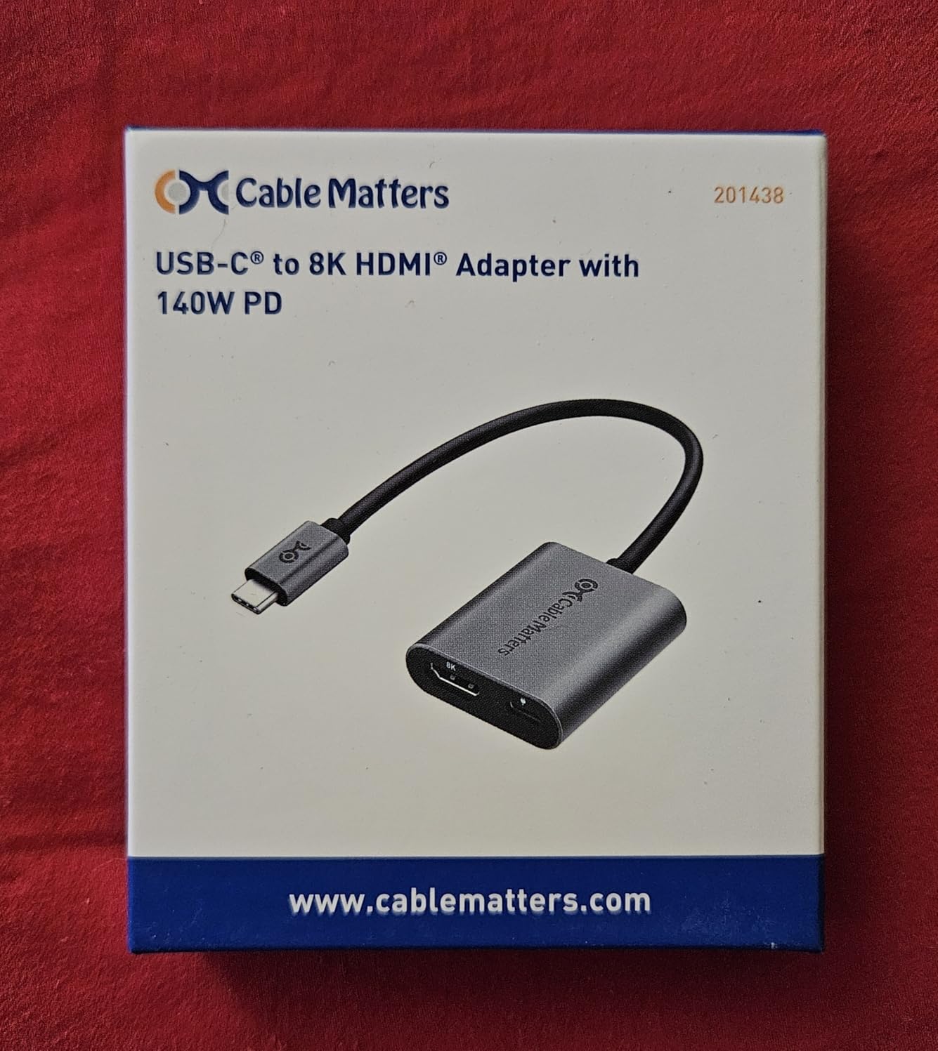 Cable Matters 48Gbps USB C to HDMI 2.1 Adapter with 140W Charging, 8K@60Hz / 4K@240Hz HDR, for macOS and Windows, No VRR, Thunderbolt to HDMI Adapter customer photo 1
