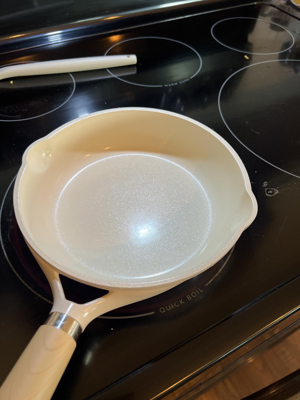 CAROTE 12 Inch Classic Granite Non Stick Black Frying Pan, PFOA-Free | Healthy Non Toxic Granite Kitchen Cookware, All Stovetops Compatible Skillet with Heat-Resistant Handle, Easy to Clean customer photo 2