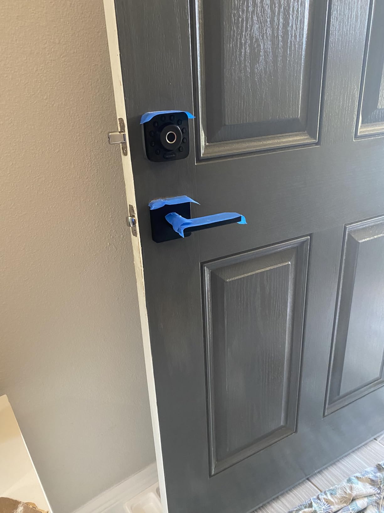 ULTRALOQ Bolt Fingerprint Matter Smart Lock with Sensor, Bluetooth, App | Matter Over Thread, App, Pin Codes, Auto Unlock, Auto-Lock, Works with Apple Home, Alexa, Google, SmartThings, BHMA Cert. customer photo 1