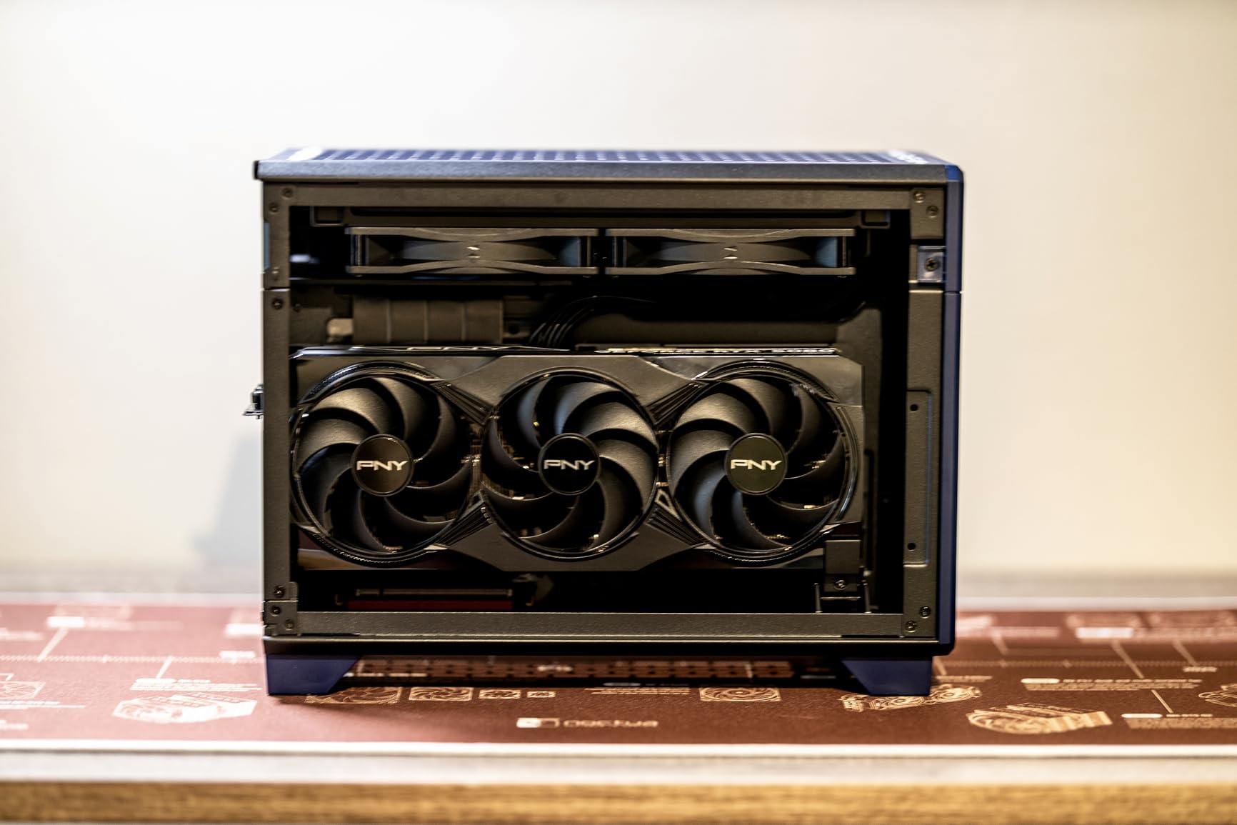 Thermaltake TR100 SFF Chassis; mITX Support; 18.9 Liters; PCIe 4.0 Riser Cable Included; 360mm GPU Clearance; 280mm Radiator Support; Removable PCIe Bracket; Hydrangea Blue; CA-11A-00SFNN-00 customer photo 1