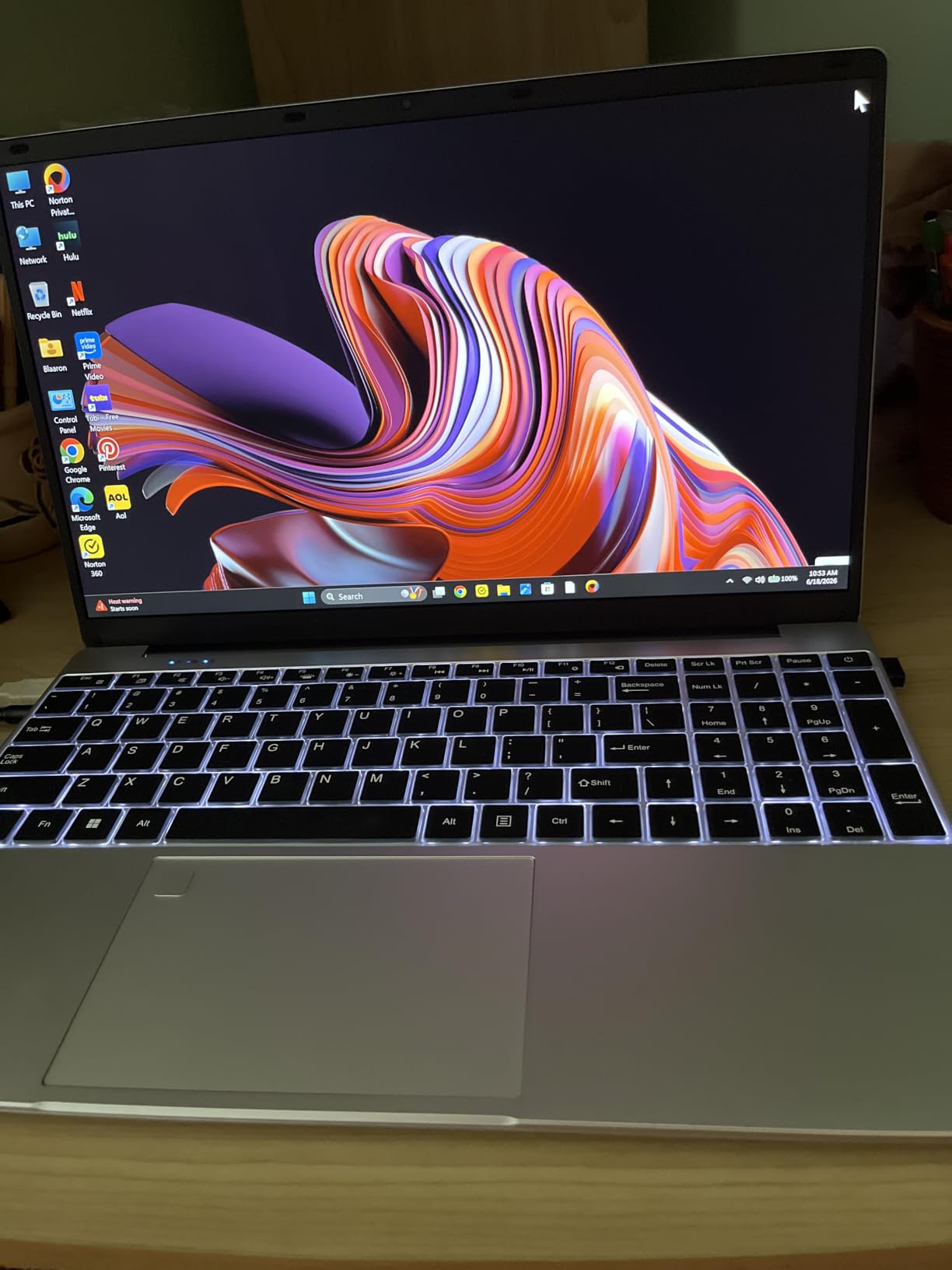 Auusda Business Laptop Computer for Work, Notebook PC for College Students, 15.6