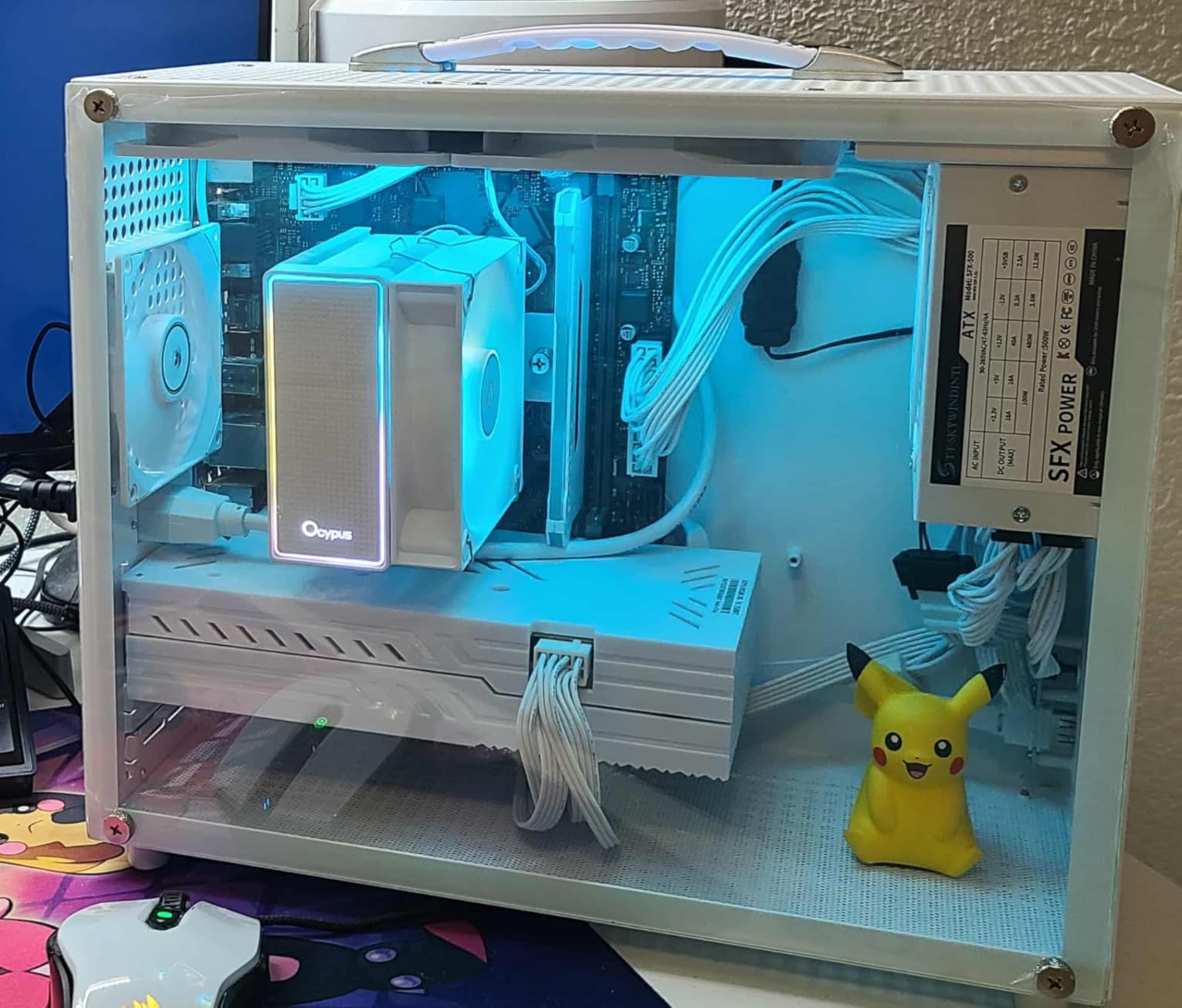 Gamma A40 ARGB CPU Cooler, 133mm Compact Tower, 100mm PWM Fan, All-White, 4 HeatPipes customer photo 1