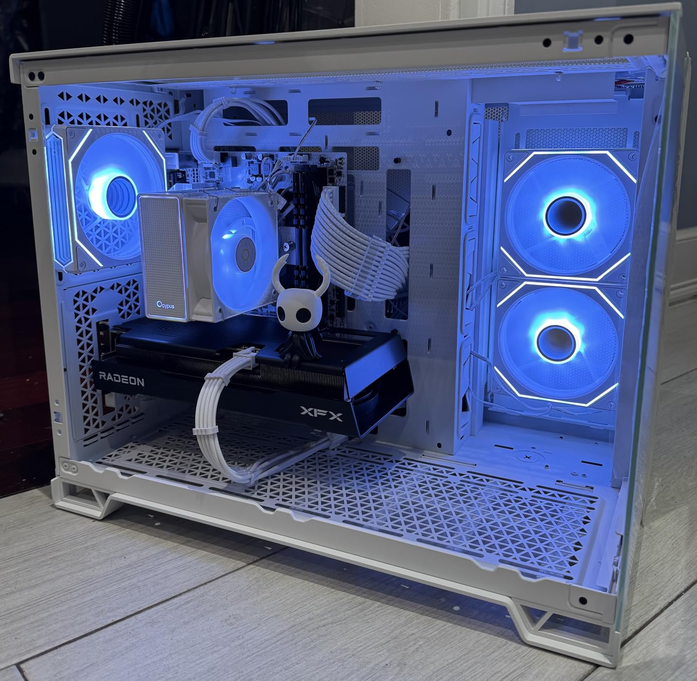 Gamma A40 ARGB CPU Cooler, 133mm Compact Tower, 100mm PWM Fan, All-White, 4 HeatPipes customer photo 2