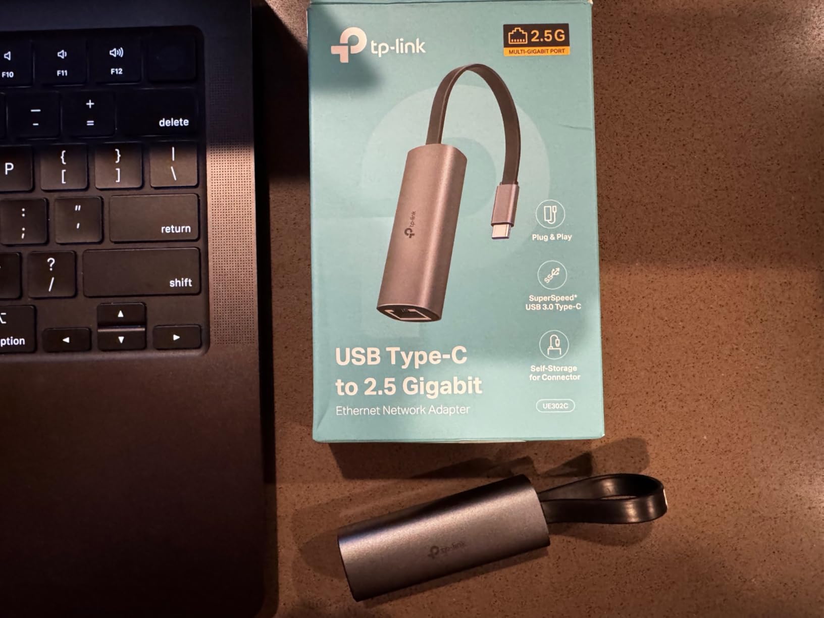 TP-Link USB C to Ethernet Adapter, 2.5 G Plug & Play Network Adapter | Type-C to RJ45 | Aluminum Alloy Case | Thunderbolt 4/3 Compatible for MacBook Pro/Air, iPad, iPhone 16 Pro/Max and More (UE302C) customer photo 2