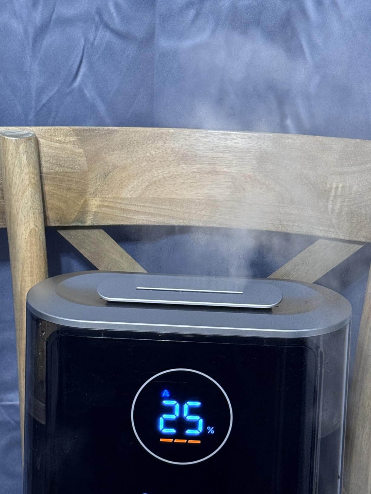 DREO 8L Smart Humidifier Large Room, 80H Runtime, Warm & Cool Mist, HM717S | Up to 600ft², Precise Humidity Control, 1500+RGB Light, 28dB, Humidifiers for Bedroom, Plants, Baby, Supports APP/Voice/Alexa customer photo 1