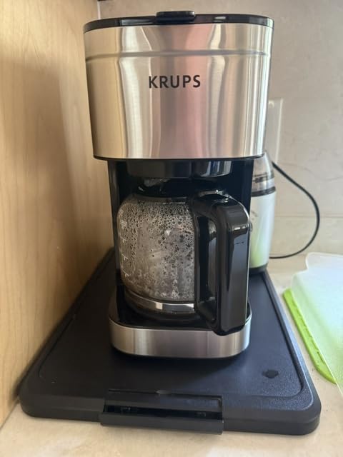KRUPS Essential Brewer 8 Cup Drip Coffee Maker Machine, SCA-Certified, Blooming Technology, Barista-Quality, Pour Over Coffee Machine, Easy to Clean, Stainless Steel Design, Silver customer photo 2