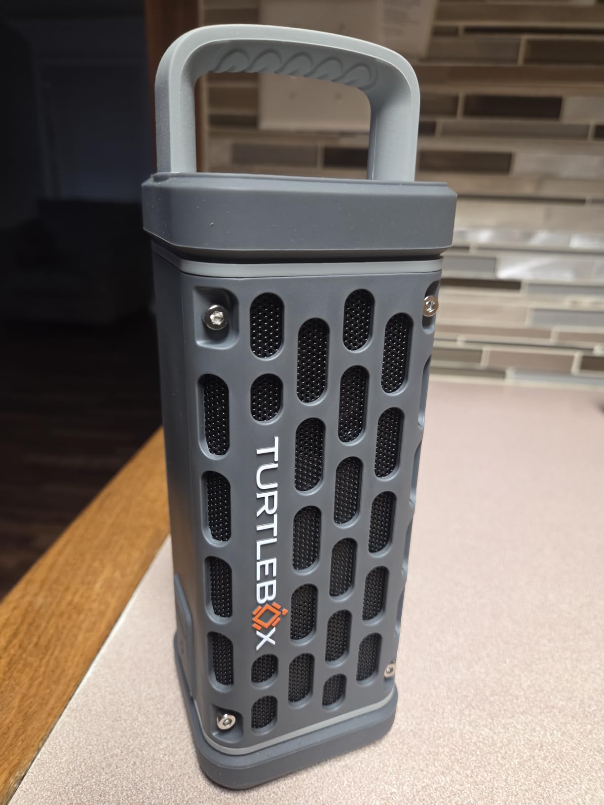 Turtlebox Ranger, Ultra-Portable Bluetooth Speaker, Waterproof, Tan, Built For The Outdoors, Plays to 105dB, IP-67, 12hr+ Battery Life, Magnetic Mounts, Unlimited Pairing for Full Stereo, 2.4lbs customer photo 1