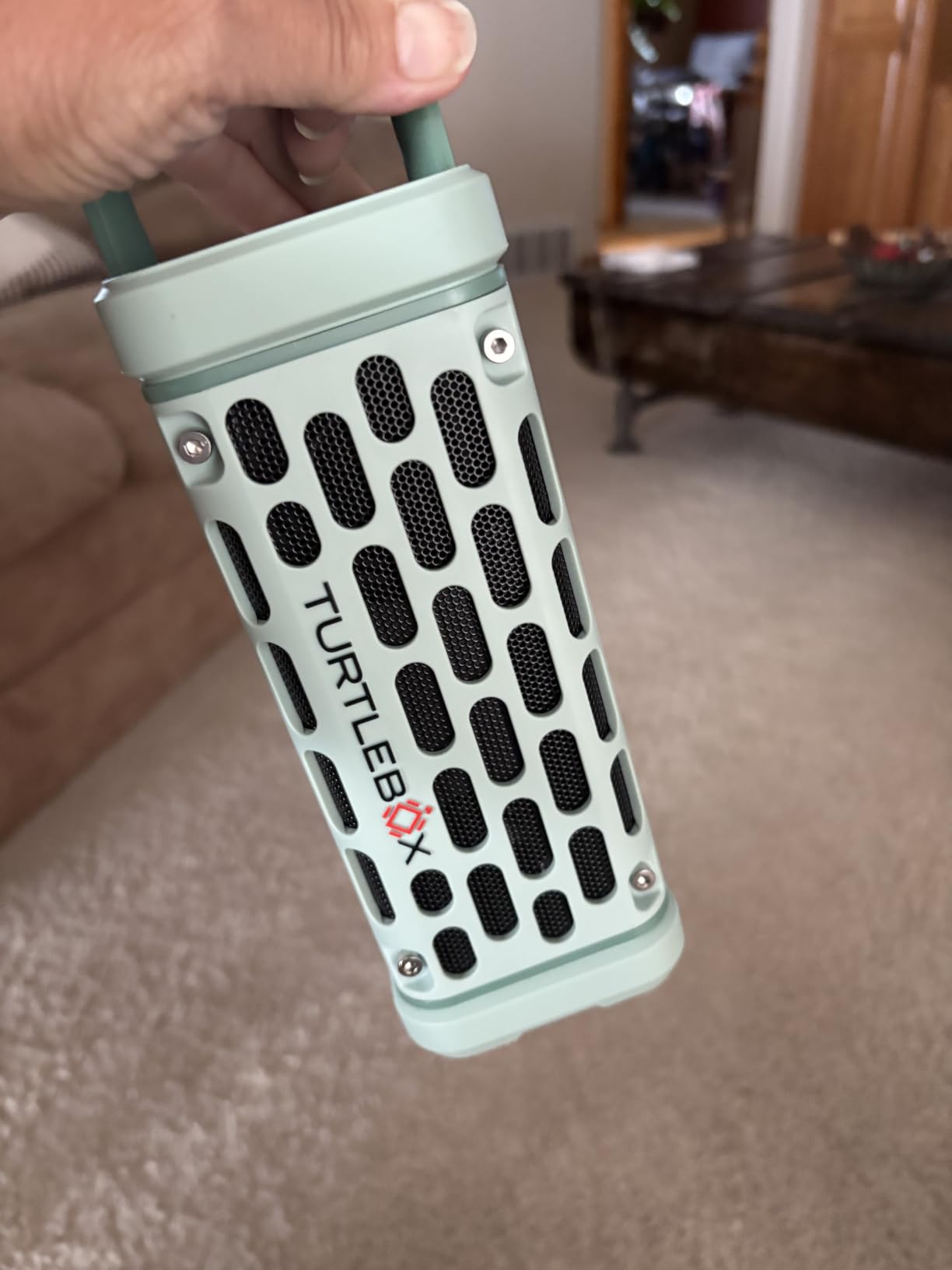 Turtlebox Ranger, Ultra-Portable Bluetooth Speaker, Waterproof, Tan, Built For The Outdoors, Plays to 105dB, IP-67, 12hr+ Battery Life, Magnetic Mounts, Unlimited Pairing for Full Stereo, 2.4lbs customer photo 2
