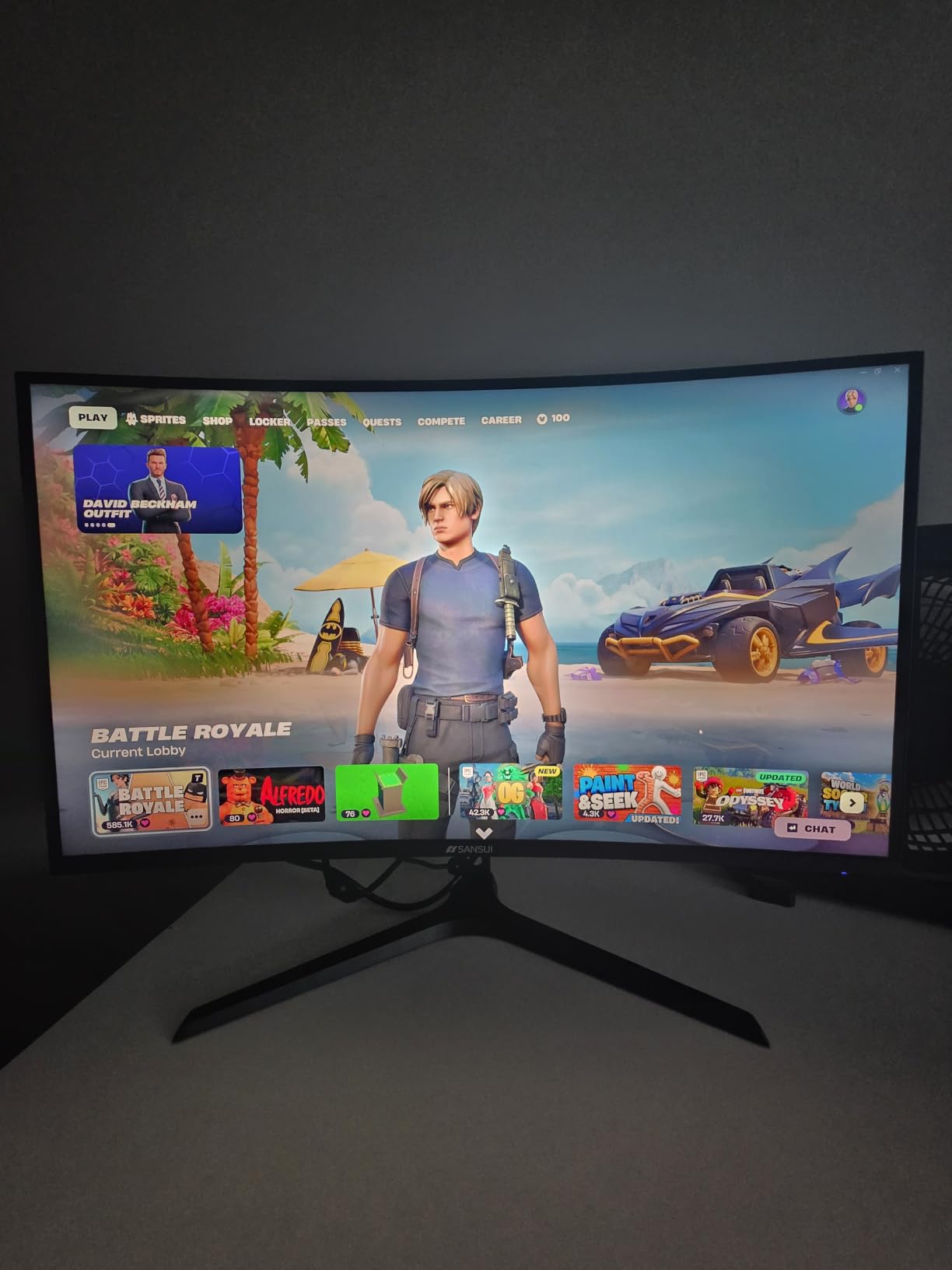 SANSUI 27 Inch Curved 240Hz Gaming Monitor FHD 1080P, 1500R Curve Computer Monitor, 130% sRGB, 4000:1 Contrast, HDR, FreeSync, MPRT 1Ms, Low Blue Light, HDMI DP Ports, Metal Stand, Cable Incl. customer photo 2