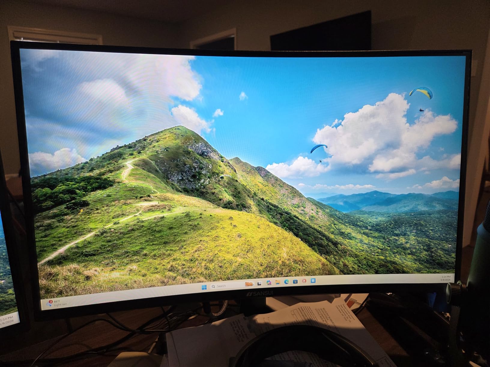 SANSUI 34 Inch Curved Monitor 240Hz UWQHD 3440x1440 Gaming Monitor HDR400 Fast VA PIP/PBP customer photo 2