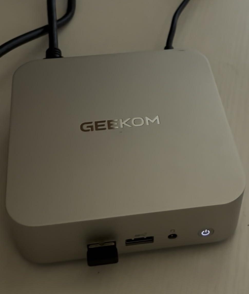 GEEKOM A8 Mini PC with AMD Ryzen 7 8745HS, 16GB DDR5 RAM (Upgradable), 1TB NVMe SSD, Windows 11 Pro Mini Computer for Office & Creator, Dual USB4, SD Card Slot, 8K, WiFi 6E, 2.5G LAN, 3-Year Warranty customer photo 1