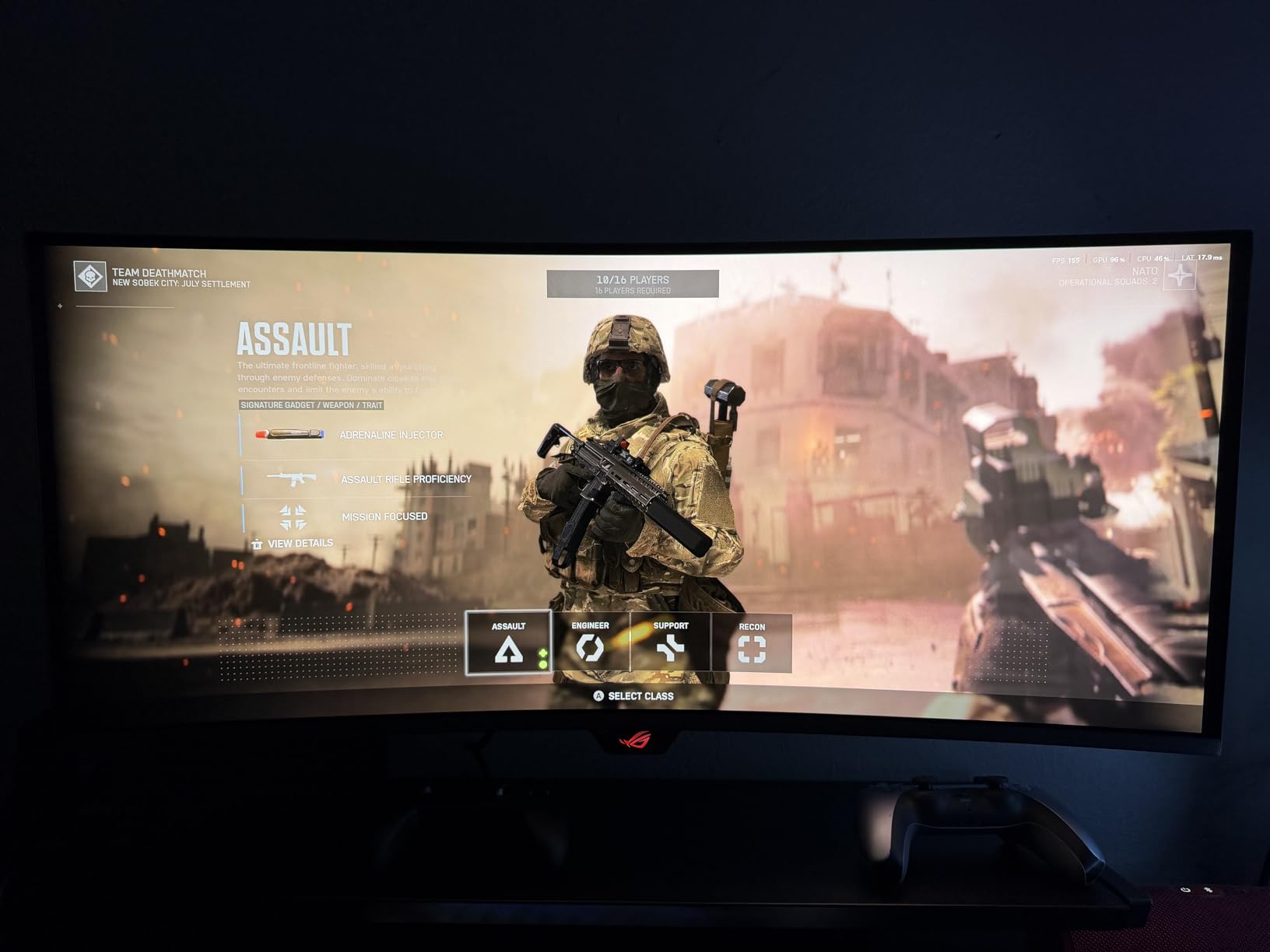 ASUS ROG XG34WCDG 34 Inch 1440p 175Hz Ultrawide OLED G-SYNC Gaming Monitor | OLED Care Pro, 0.03ms, ELMB, True 10-bit, 99% DCI-P3, DisplayHDR 400, ELMB Sync, for PS5 and Xbox customer photo 1