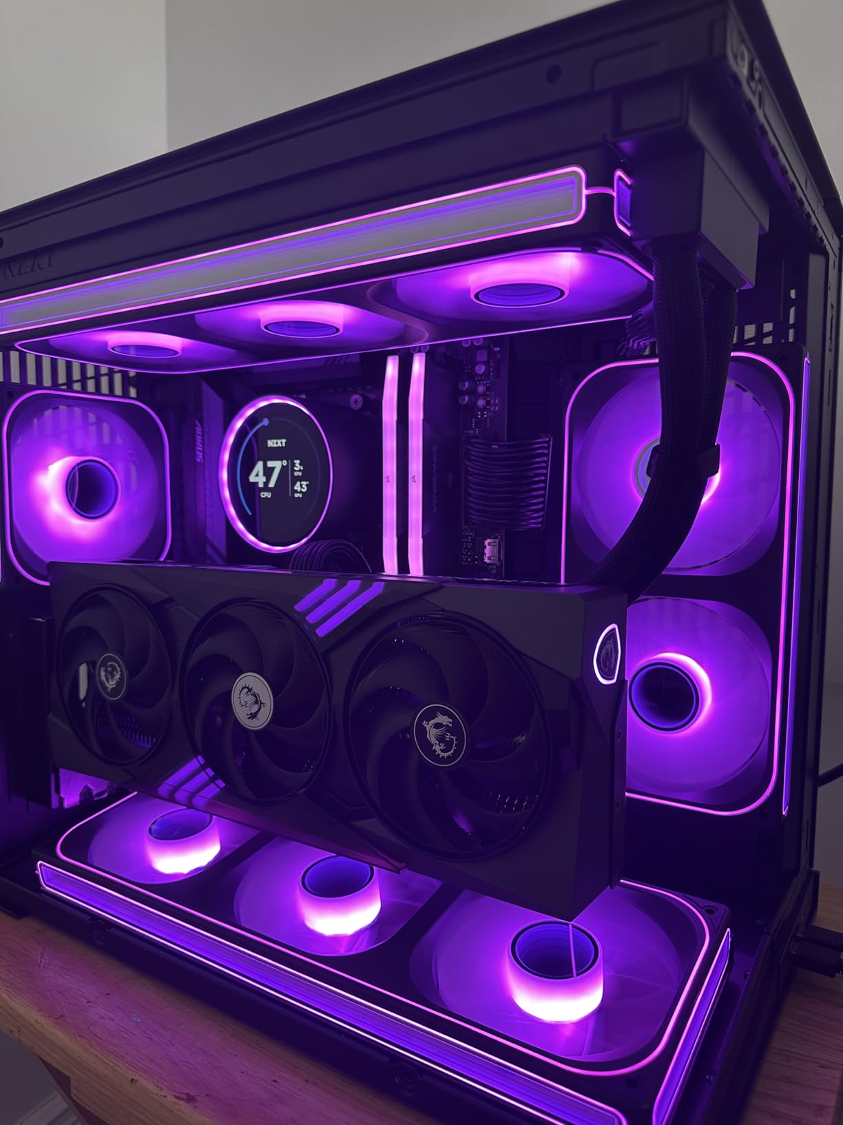 LIAN LI O11D MINI V2 | Compact ATX Mid-Tower Airflow Computer Case | Panoramic View | Fully Ventilated Airflow | Adjustable I/O | Pillar-Less | Cable Management | White (O11DMIV2W) customer photo 1