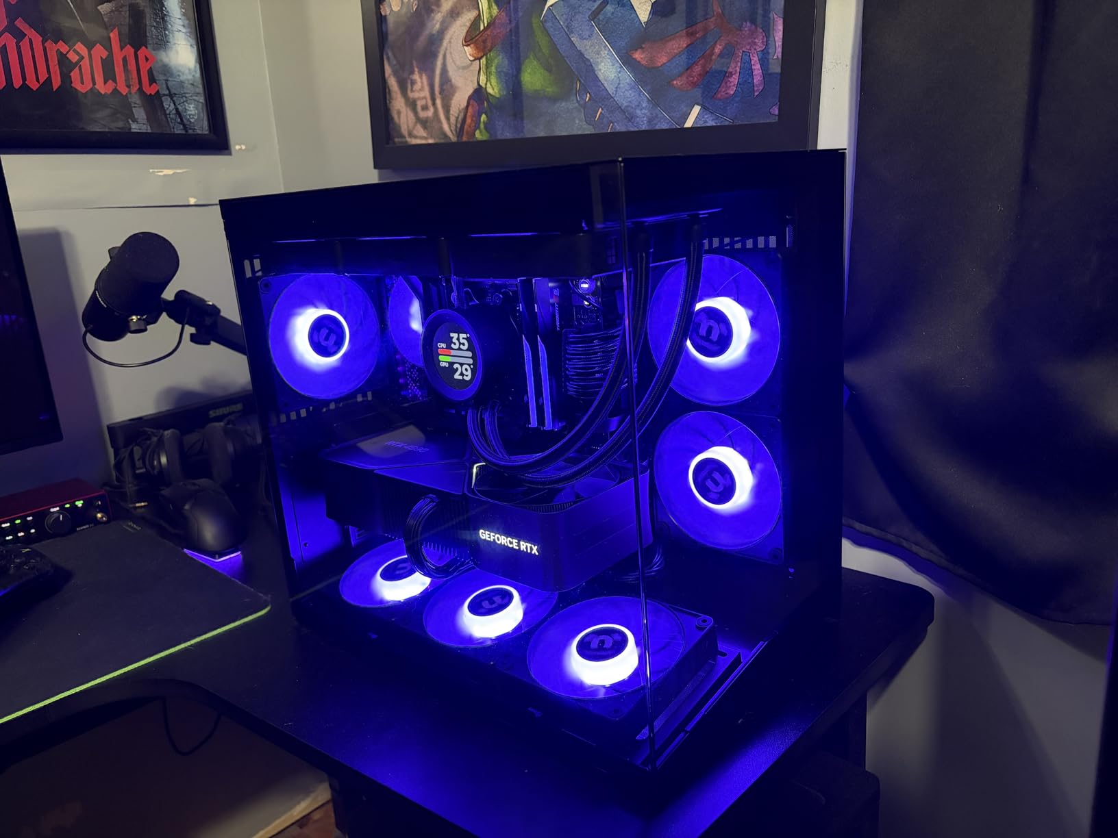LIAN LI O11D MINI V2-ATX Mid-Tower PC Case- Black-O11DMIV2X, Panoramic View, Fully Ventilated Airflow, Adjustable I/O, Pillar-Less, Cable Management customer photo 2
