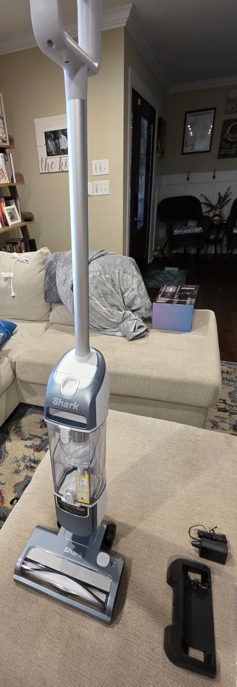 Shark Freestyle Max Cordless Upright Vacuum, Nordic Blue, SV2002 | Multi-Surface Cleaning, Lightweight, Easy Maintenance, Large Dust Cup, 2-Speed Brushroll, LED Headlights customer photo 1