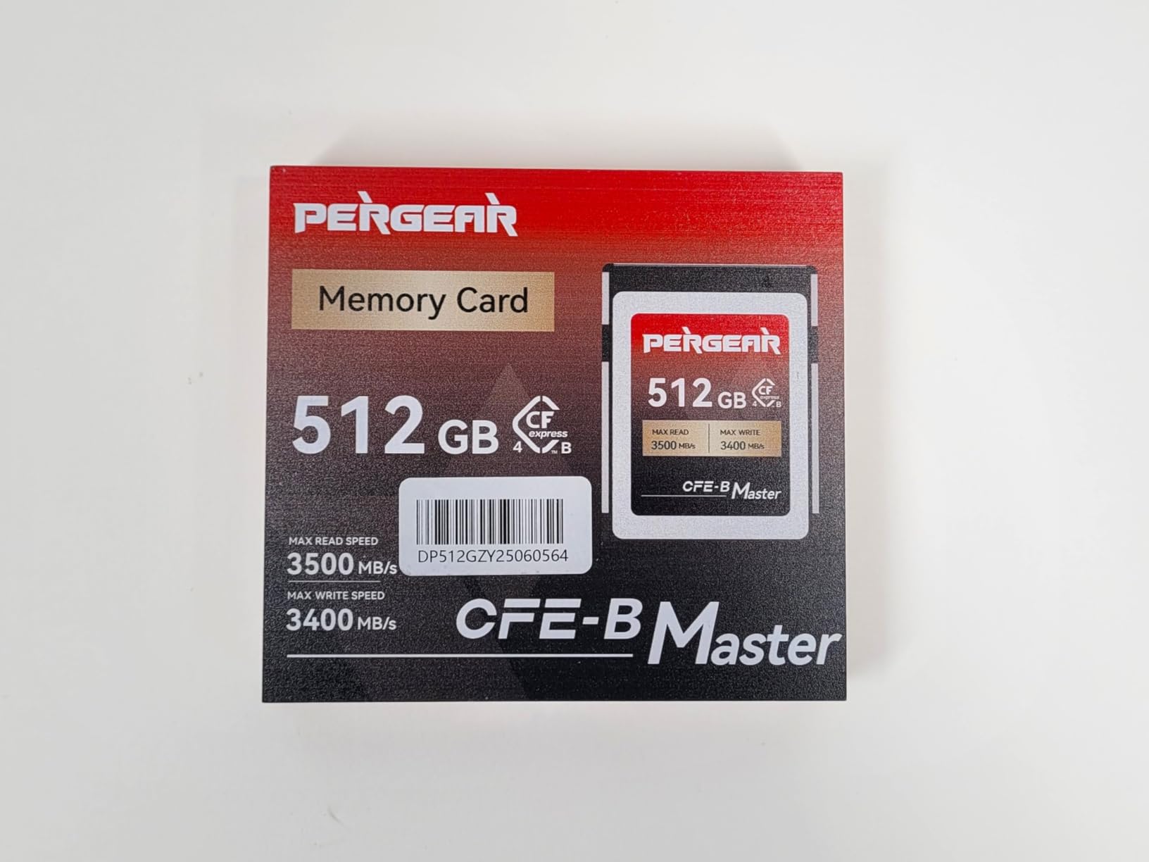 PERGEAR 512GB Cfexpress 4.0 Type B Memory Card(Master Series),3500MB/s Write Speed & 3400MB/s Read Speed,8k RAW Video Recording & Photo customer photo 1