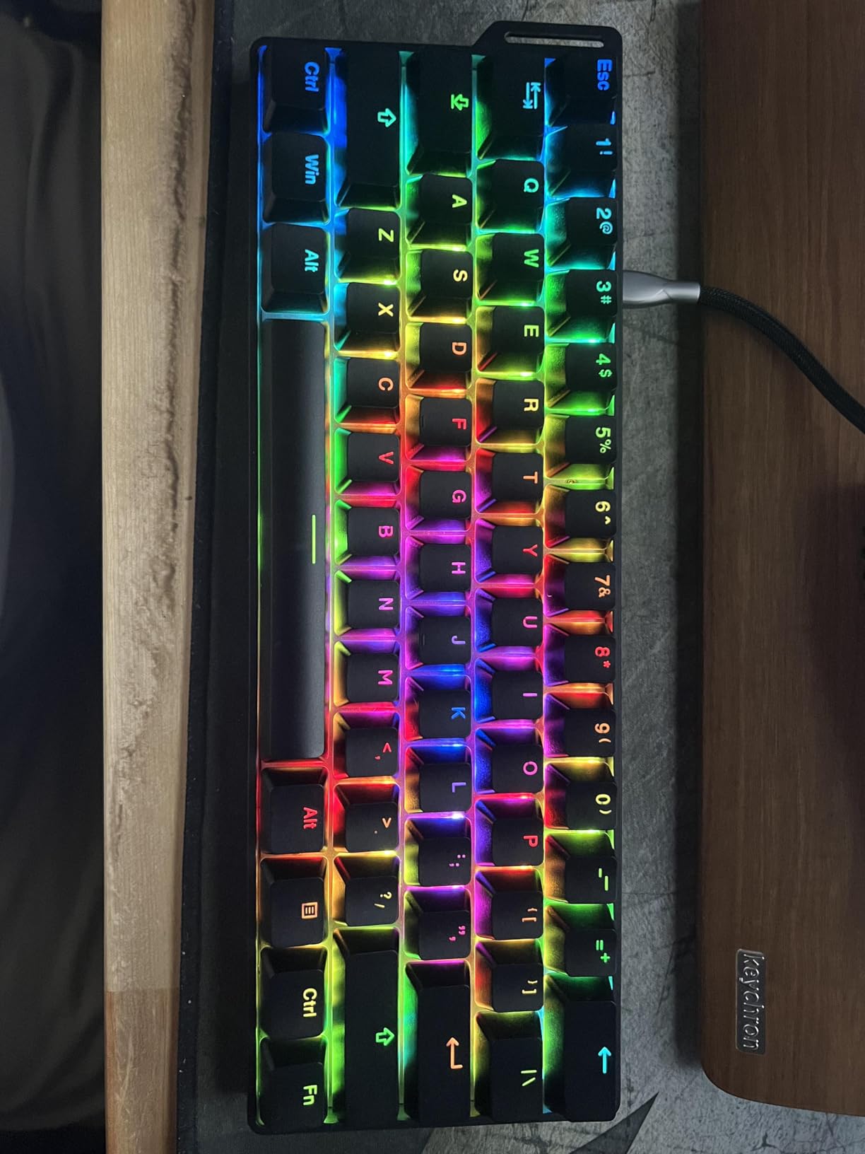 DAREU EK60 HE Rapid Trigger Gaming Keyboard Wired, 0.01mm RT Accuracy Adjustable, Hall Effect Magnetic Switch Hot Swappable, SOCD, 8000Hz Polling, RGB Backlit, 60% Compact Design for Laptop/PC customer photo 2