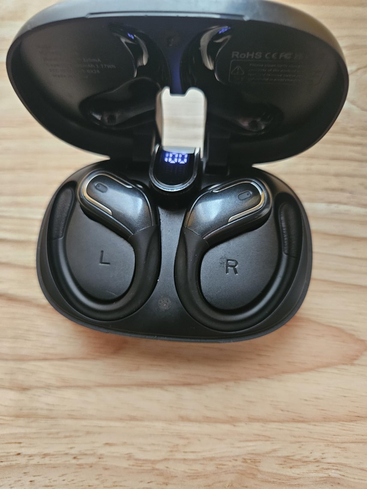 Ltinist Wireless Earbuds, 75hrs Bluetooth 5.4 Headphone Sport, 2026 Bluetooth Earbuds Deep Bass Over Ear Buds with Earhooks, ENC Noise Cancelling Earphone Mic, IP7 Waterproof for Workout/Running/Gym customer photo 2