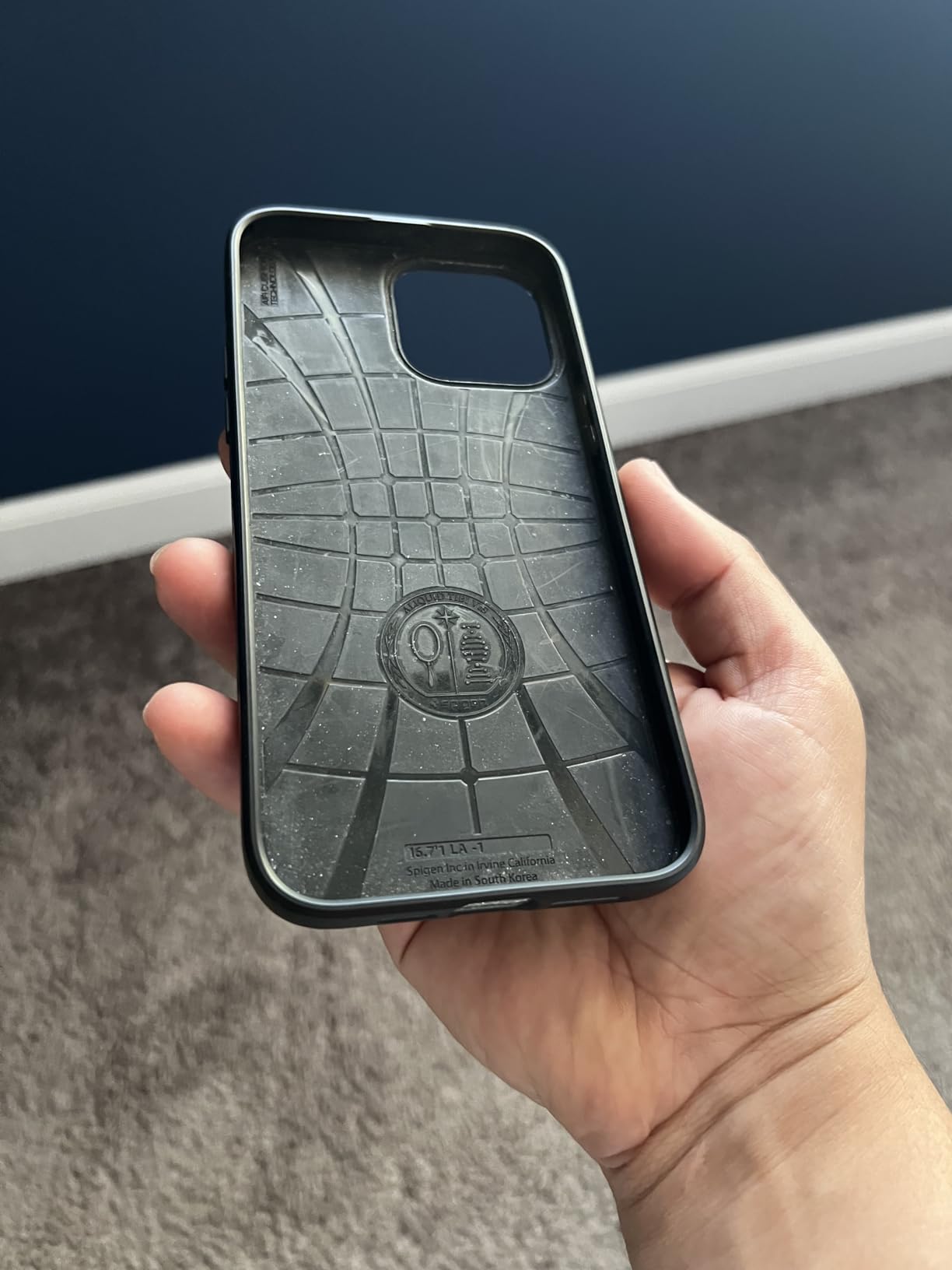 Spigen for iPhone 17 Case, Liquid Air [TPU Covered Camera Control] [No Magnet Ring] [Military-Grade Protection] - Matte Black customer photo 1
