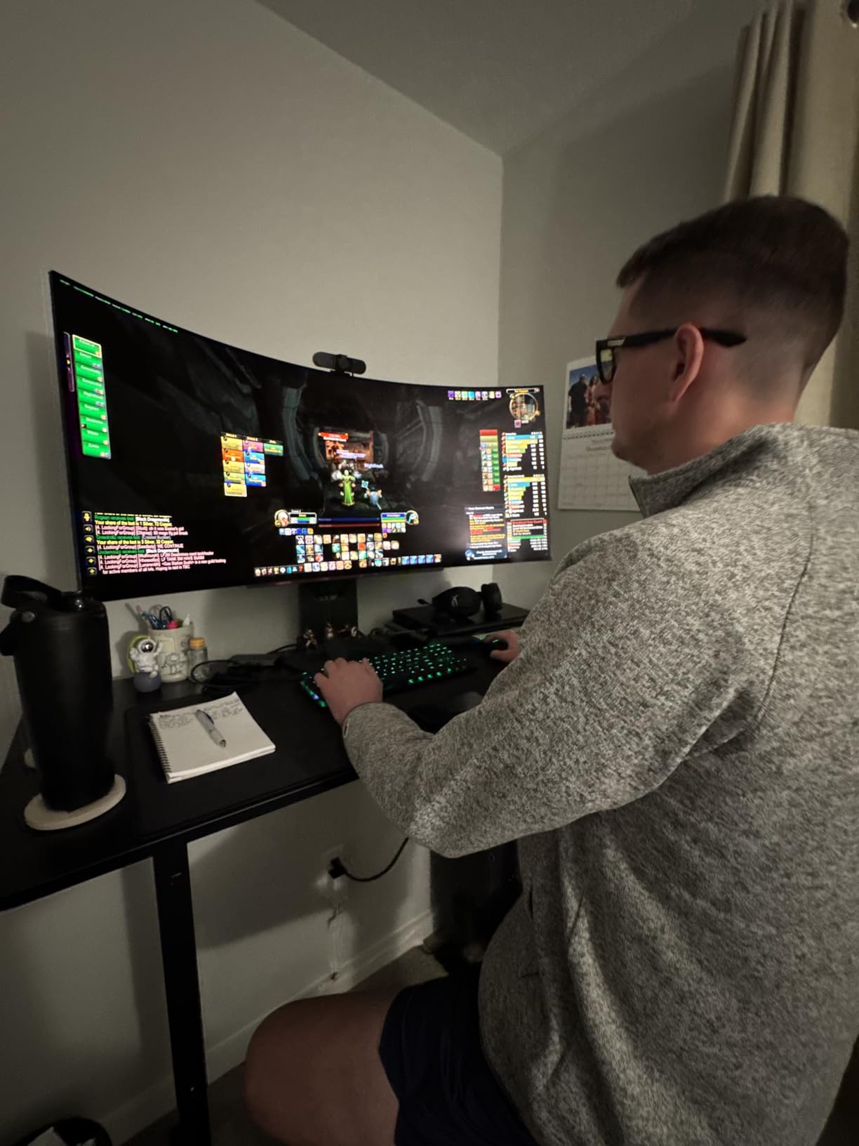 LG 45GX900A-B 45-Inch Ultragear WQHD (3440 x 1440) OLED Curved Gaming Monitor, 240Hz, 0.03ms, NVIDIA G-Sync, VESA DisplayHDR True Black 400, HDMI 2.1, DisplayPort, USB Type-C PD 65W, Black customer photo 2