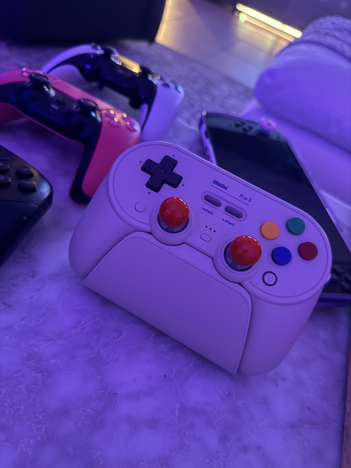 8BitDo Pro 3 Bluetooth Controller for Switch/Switch 2 - Purple customer photo 2