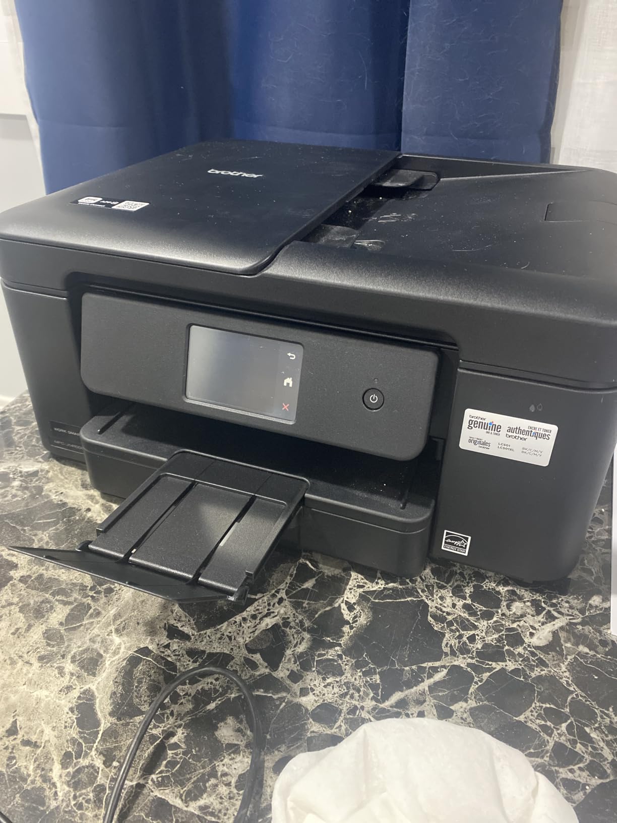 Brother Work Smart 1410 Wireless Color Inkjet All-in-One Printer with 2.7
