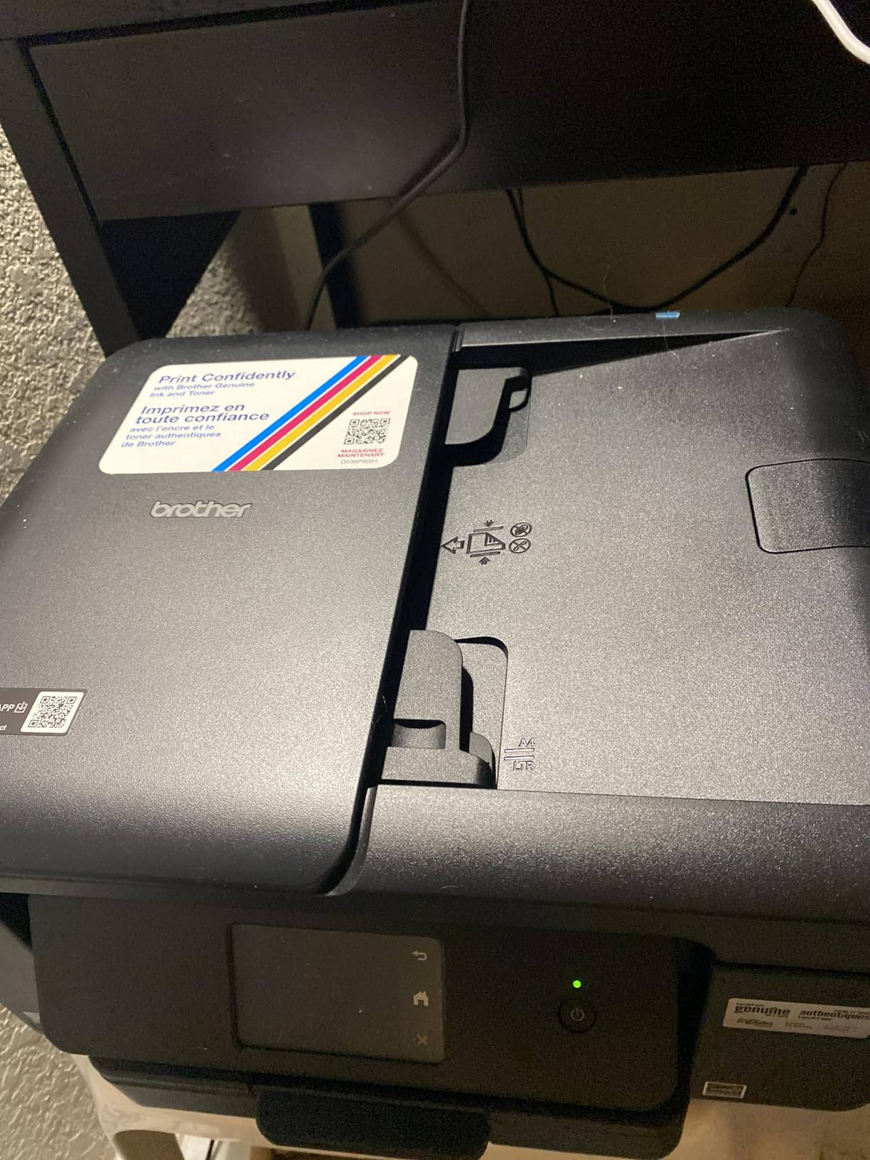 Brother Work Smart 1410 Wireless Color Inkjet All-in-One Printer with 2.7