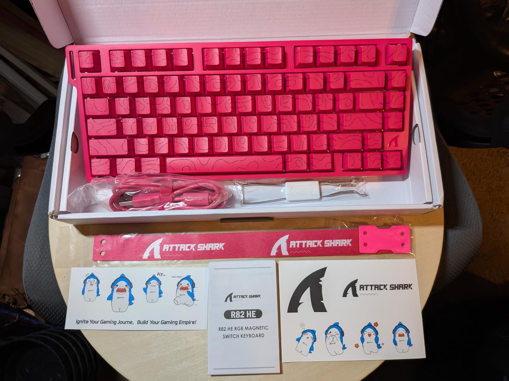 ATTACK SHARK R82HE Rapid Trigger Wired RGB Mechanical Gaming Keyboard-Black | TKL, NKRO, 8Khz Polling, 0.005mm RT Accuracy, 256K Scan Rate, 5 Layer Sound Damped, Hall Effect Magnetic Switch, Driver for PC Mac customer photo 2