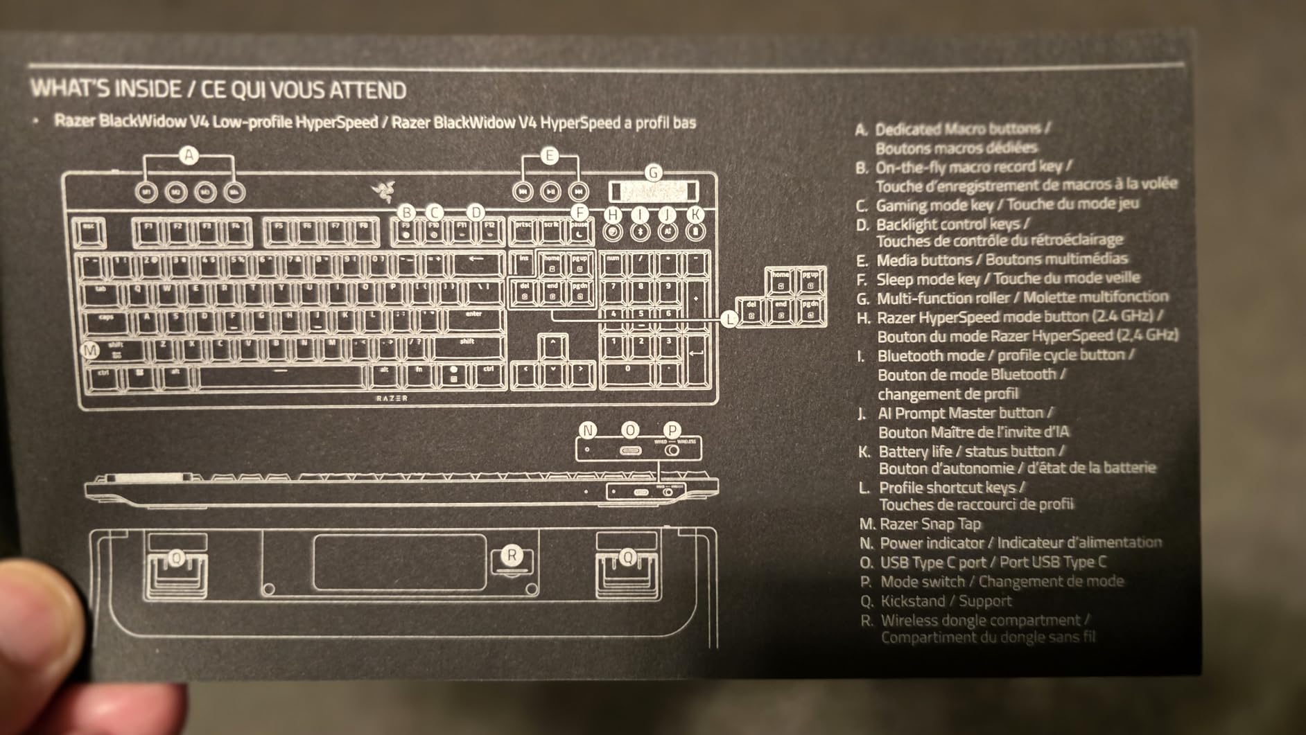 Razer BlackWidow V4 Low Profile HyperSpeed Wireless Gaming Keyboard | Green Mechanical Switches, 2.4GHz Wireless & Bluetooth, Multi-Function Roller, 11 Control Buttons, Long Battery Life customer photo 2