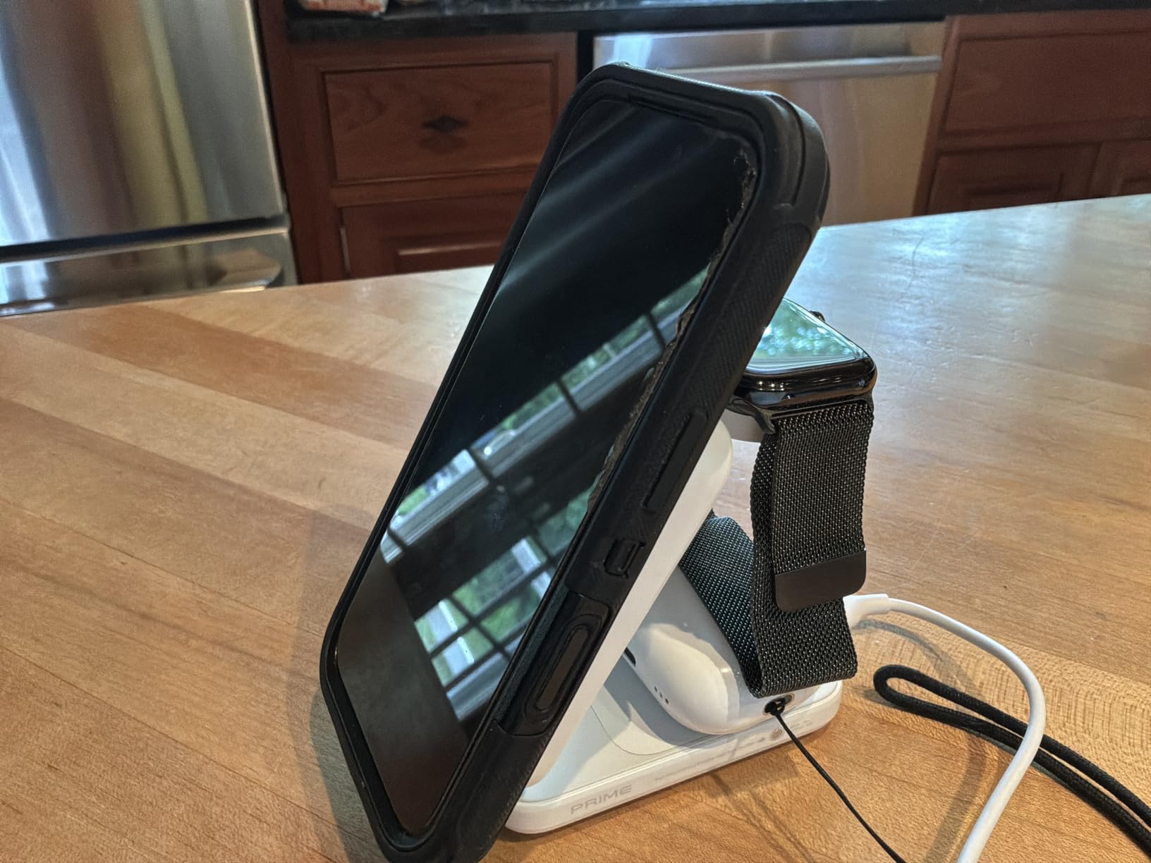 Anker Prime 25W Qi2.2-Certified Palm-Sized 3-in-1 Foldable MagSafe Charger | Travel-Ready Charging Station, AirCool Wireless Charger for iPhone 17, Apple Watch, AirPods (Adapter Included, Non-Battery) customer photo 1