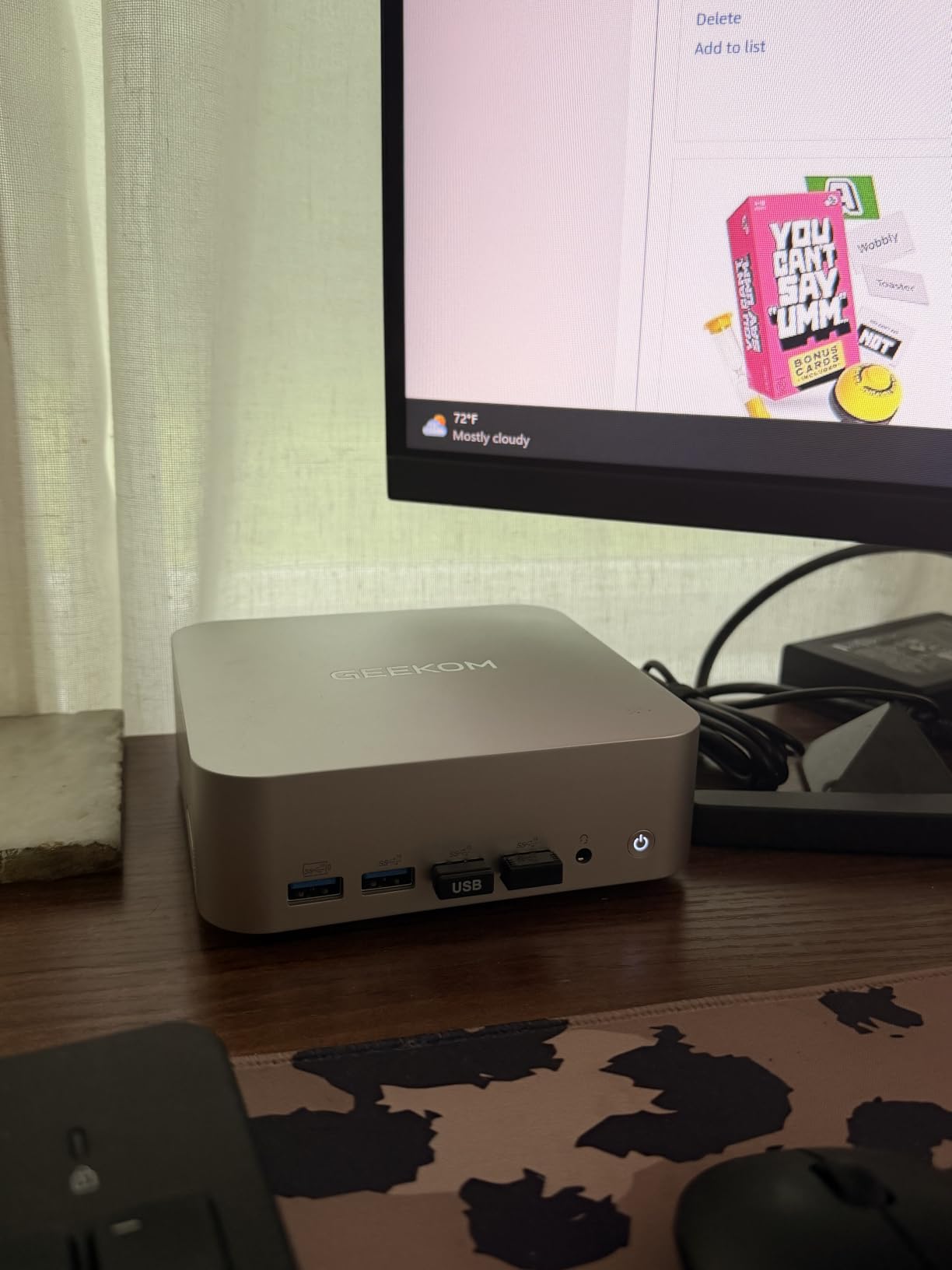 GEEKOM A9 Max Top AI Mini PC, AMD Ryzen AI9 HX470 (86 Tops) | 32GB DDR5 + 2TB SSD | Copilot+ PC | Dual 2.5G LAN | Win 11 | WiFi 7 | BT 5.4 | USB4 | HDMI 2.1 | Mini Desktop PC for Game / 8K Video Editing / 3D Rendering customer photo 1