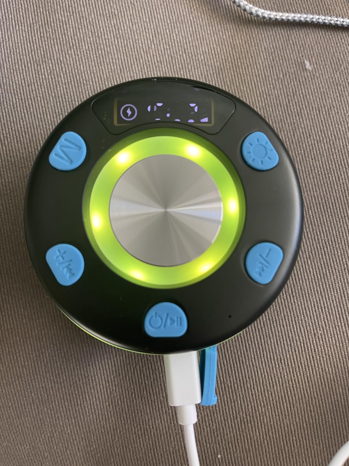 Bluetooth Speaker, Shower Speaker, IP7 Waterproof Portable Speakers Bluetooth 5.4 with HD Sound, RGB Light/LED Display/Hands-Free Call/Suction Cup Perfect for Bathroom Sing-Along Stocking Stuffers customer photo 1