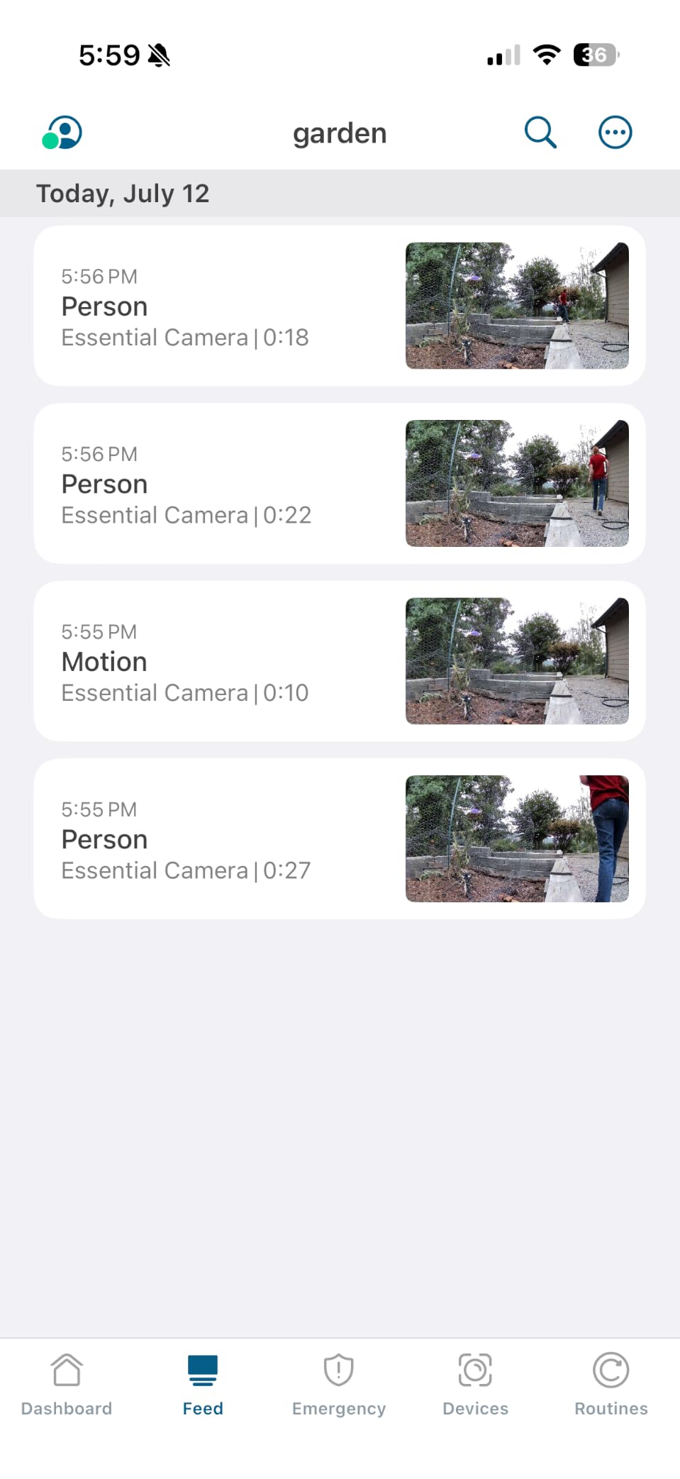 Essential Wireless Security Camera 2K (3rd Gen) - 1-Cam | Rechargeable home security camera; 2K & color night vision; Person, vehicle & animal detection; 1-mo Secure plan incl. customer photo 2
