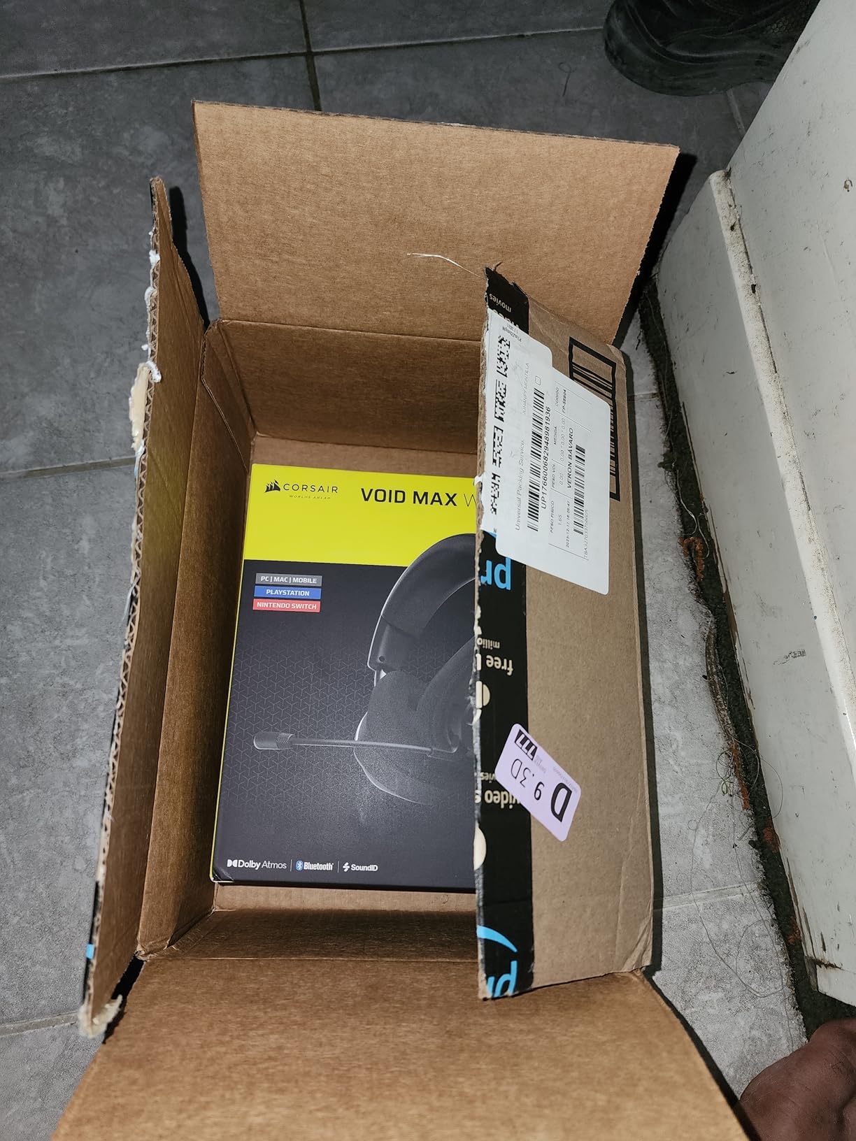 Corsair Void v2 MAX Wireless PC PS5 PS4 Switch Gaming Headset - Black | Clear Microphone, Dolby Atmos, SoundID Technology, Up to 70Hr, Fast Charging, Simultaneous Connectivity, 2.4GHz, Mobile customer photo 1