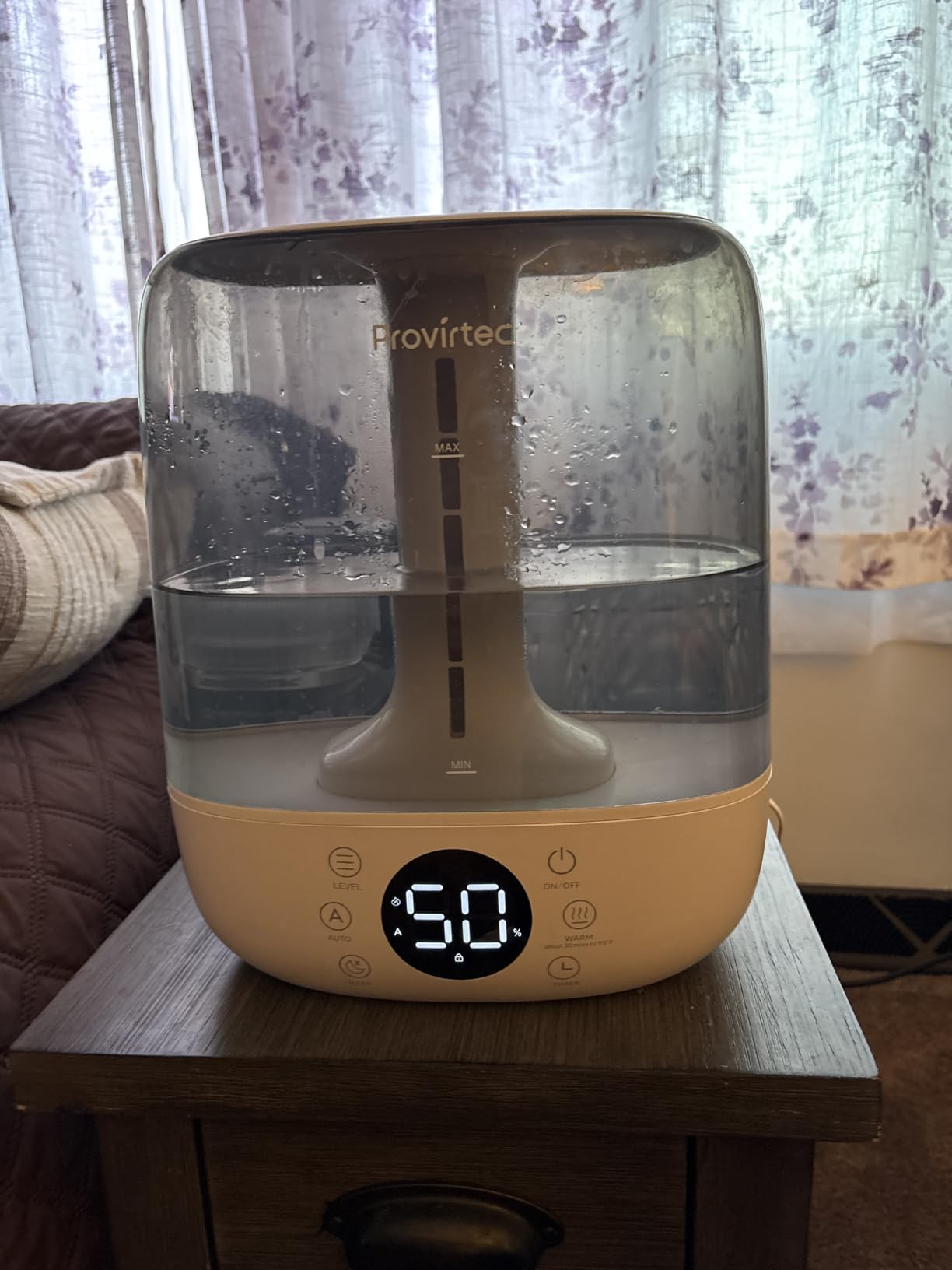 Provirtec 6L Self-Cleaning Humidifier for Large Room, Warm & Cool Mist | No-Leak Design, Easy Clean, Top Fill, 60H Runtime, Quiet Ultrasonic, Auto Mode, Remote Control for Bedroom, Living Room, Home customer photo 2