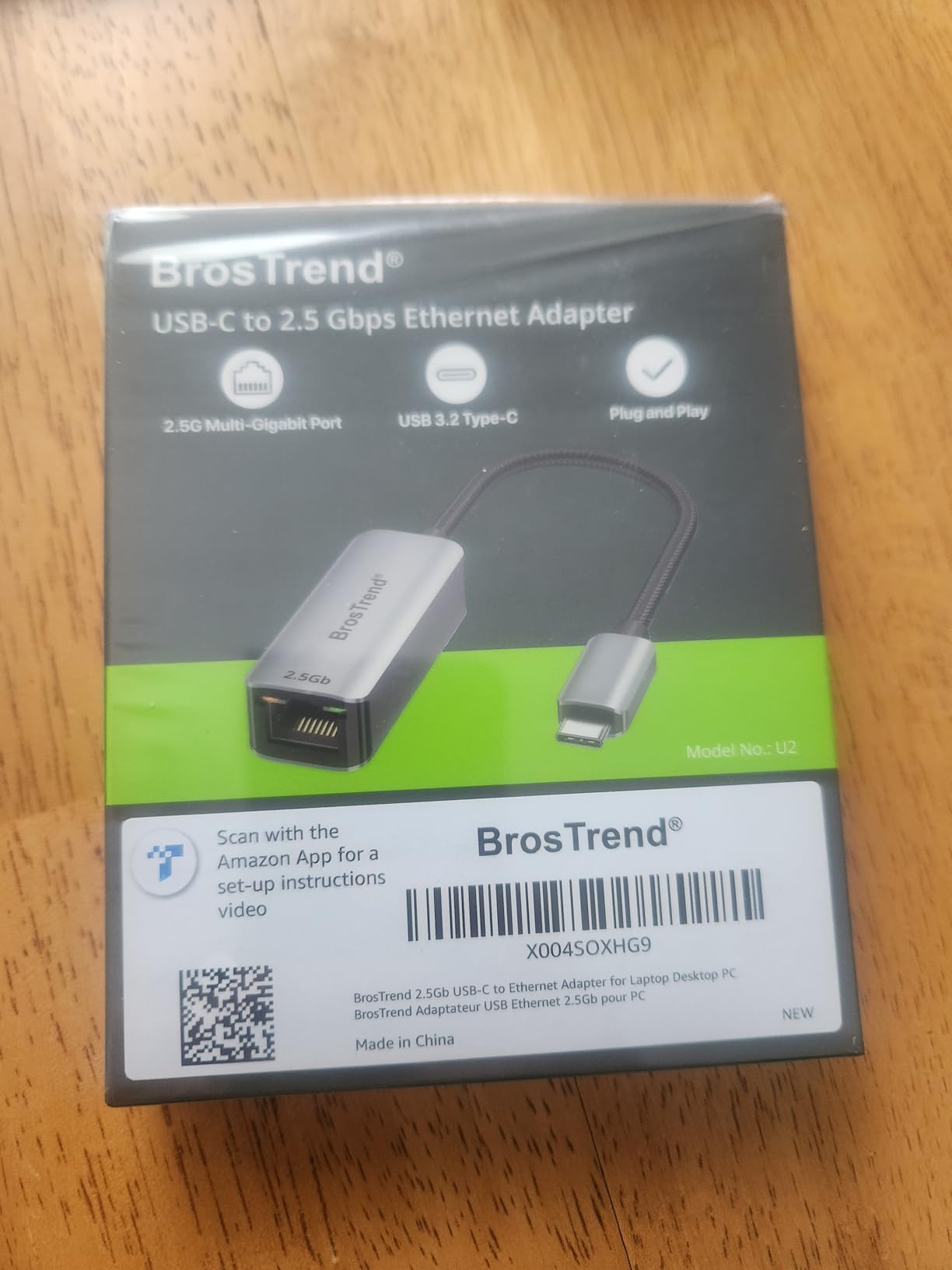 BrosTrend 2.5Gb USB C to Ethernet Adapter Plug & Play for Laptop, Aluminum | Braided USB 2.5Gb Ethernet Adapter for Macbook iPad iPhone, XPS, Compatible Thunderbolt, Windows, MacOS, Lifetime Protection customer photo 1