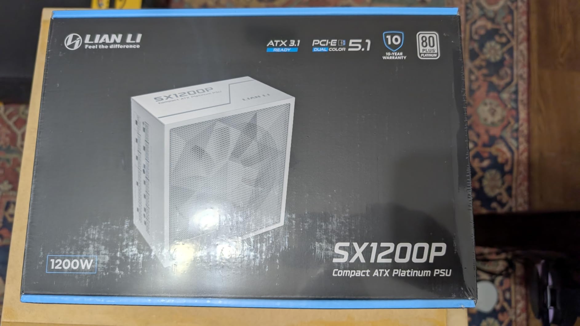 Lian Li SX1200P Platinum Compact ATX PSU 1200W - ATX 3.1, SXP Compact ATX Form Factor, 12V-2x6 Cable, ATX 3.1 & PCIE 5.1 Compliant, Cybenetics Platinum Efficiency customer photo 2