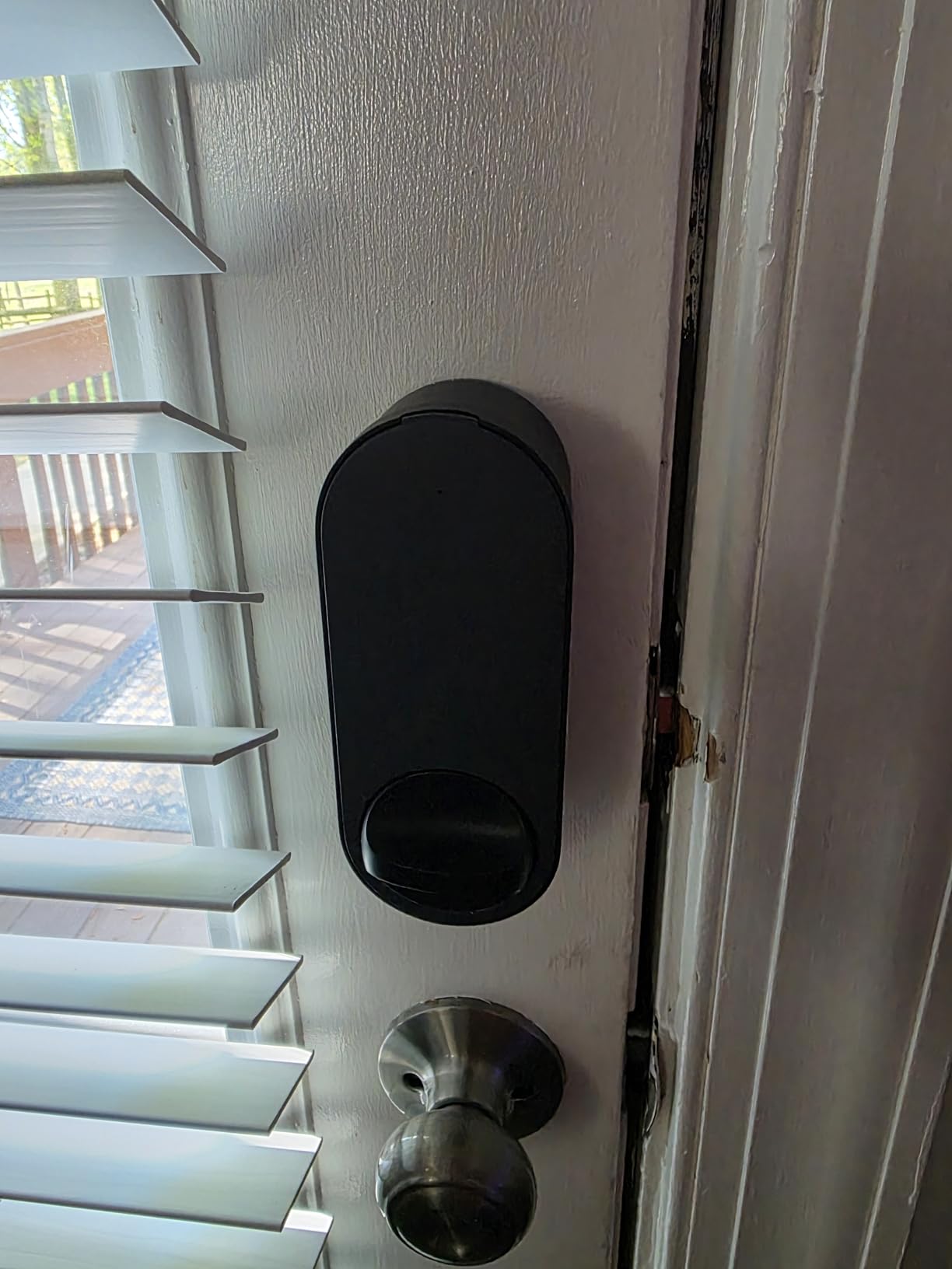 Aqara Smart Retrofit Lock U200 with Apple Home Key & Fingerprint, Black | Keypad Included, Rechargeable Battery, Matter over Thread, Supports Apple Home, Alexa, SmartThings, Keyless Entry Door Lock customer photo 1
