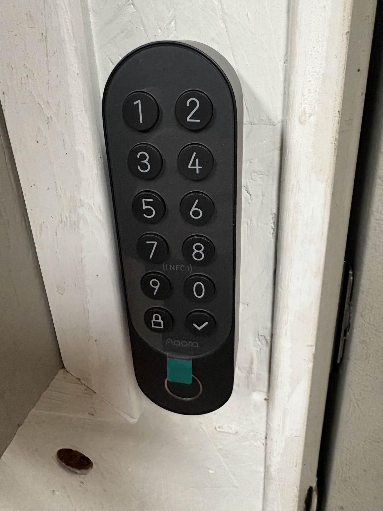 Aqara Smart Retrofit Lock U200 with Apple Home Key & Fingerprint, Black | Keypad Included, Rechargeable Battery, Matter over Thread, Supports Apple Home, Alexa, SmartThings, Keyless Entry Door Lock customer photo 2