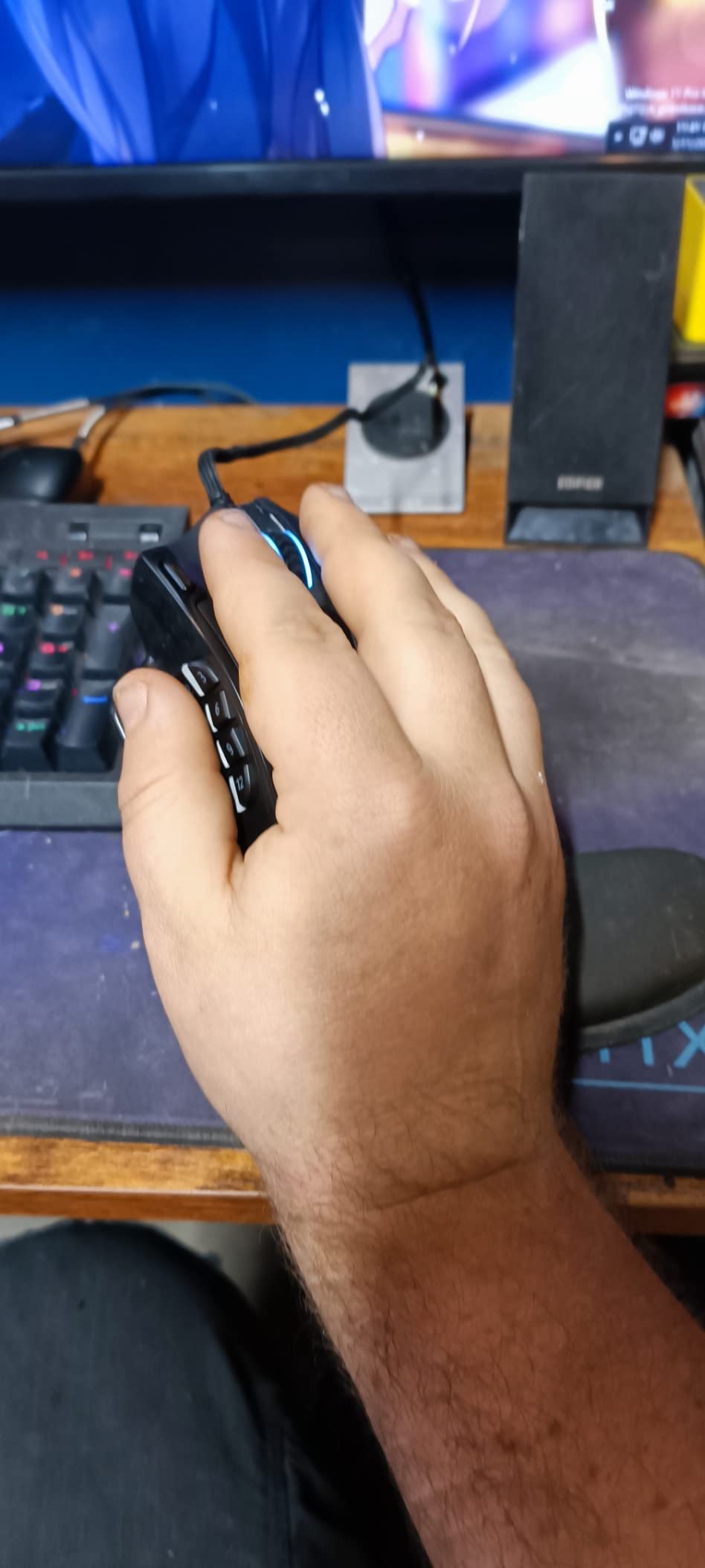Redragon M908 Wired RGB MMO Gaming Mouse, 24000 DPI, Programmable Buttons, Macro Keybinding, Ergonomic Grip customer photo 2