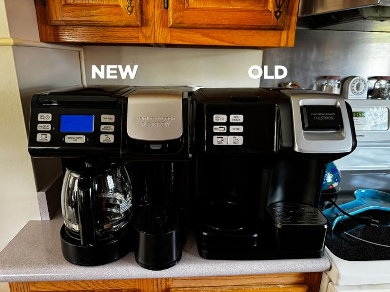 Hamilton Beach FlexBrew Trio 2-Way Drip & Single Serve Coffee Maker | Single Serve Coffee Maker & 12 Cup Coffee Maker | Compatible With K-Cups, Pods or Grounds | Fast Brewing | Black | 49902JN customer photo 1