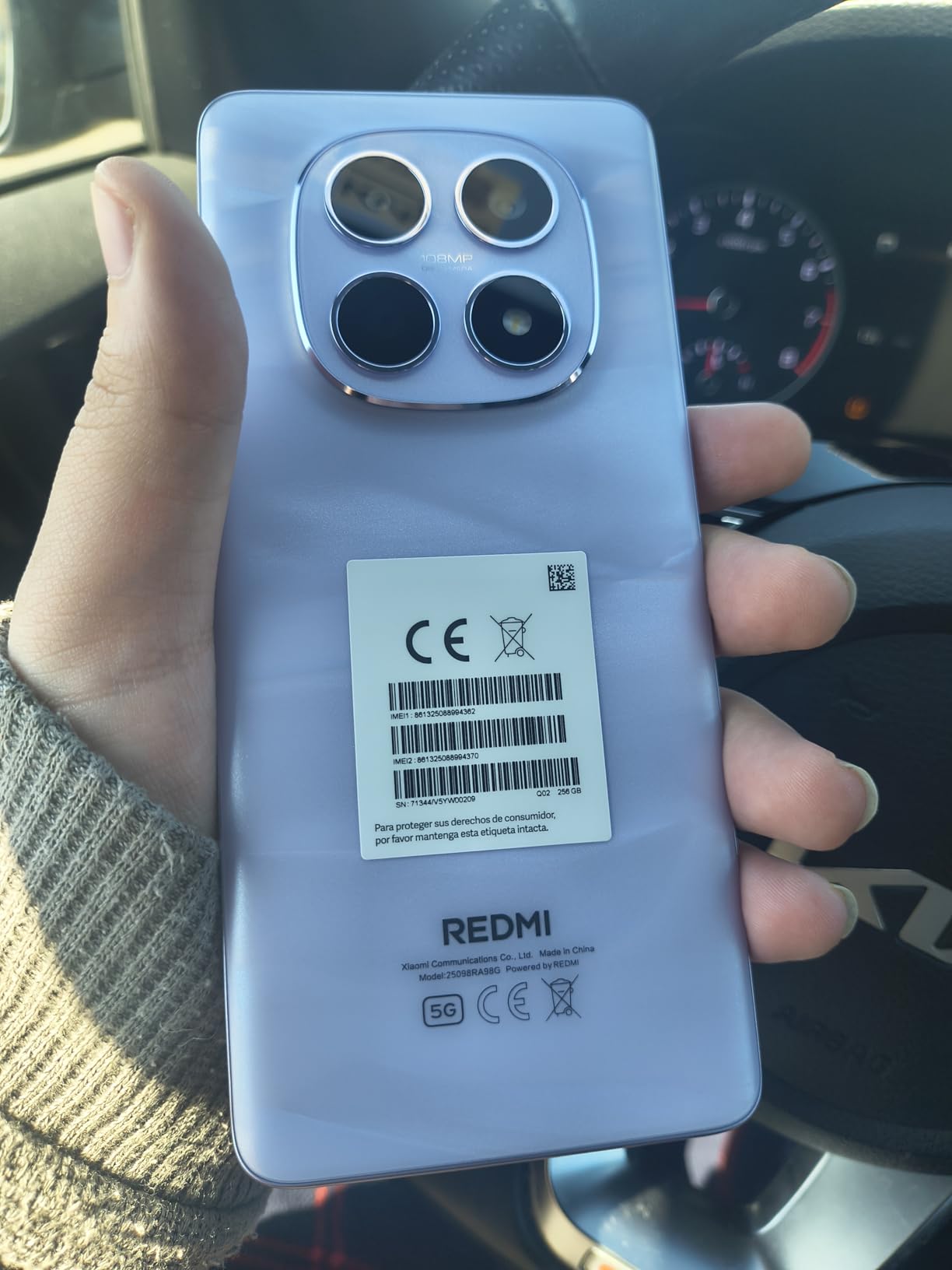XIAOMI Redmi Note 15 5G Ai (Compatible with Tmobile Mint Tello Global) (256GB + 8GB) 6.77