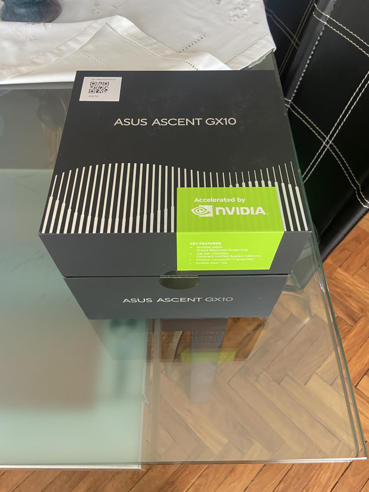 ASUS Ascent GX10 AI Supercomputer, DGX Spark, NVIDIA GB10 Superchip, 128GB LPDDR5x, 1TB PCIe Gen4 NVMe SSD, Wi-Fi 7 & BT5.4, Agentic AI Ready, Supports OpenClaw, NemoClaw, Stackable Chassis customer photo 2