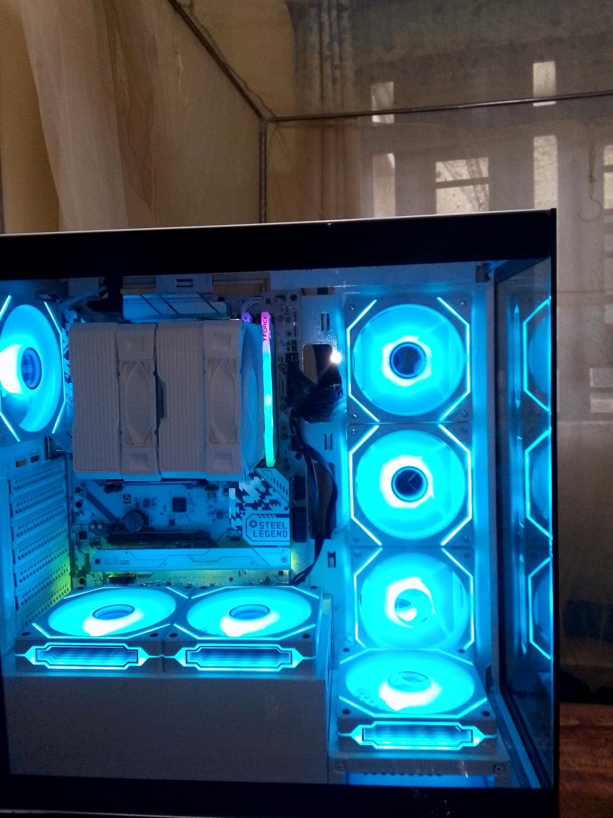 MONTECH NX600 Dual-Tower CPU Air Cooler, 6 Heat Pipes, 2 PWM Fans, White, AMD AM5/AM4 & Intel LGA1851/1700 customer photo 1