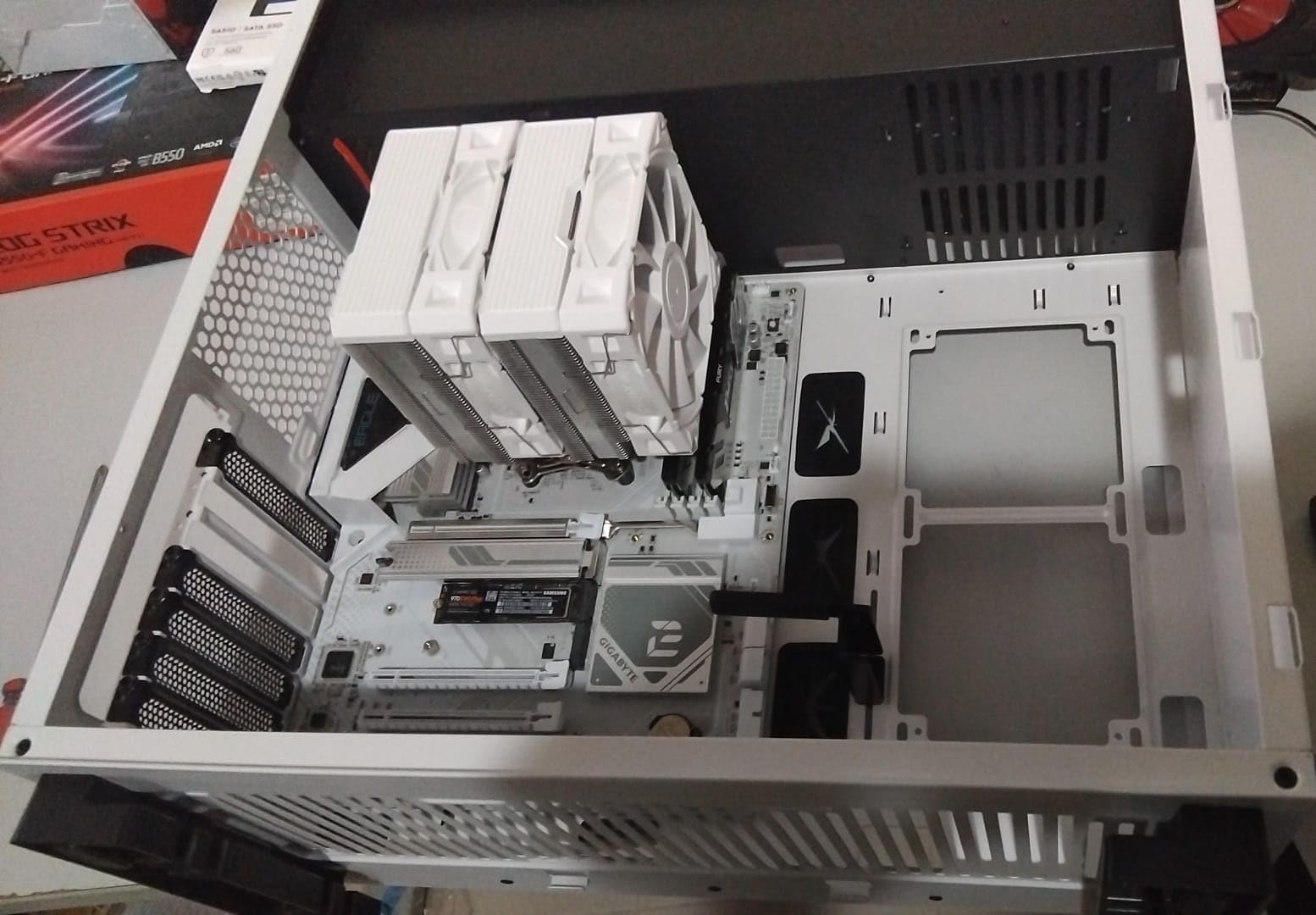 MONTECH NX600 Dual-Tower CPU Air Cooler, 6 Heat Pipes, 2 PWM Fans, White, AMD AM5/AM4 & Intel LGA1851/1700 customer photo 2