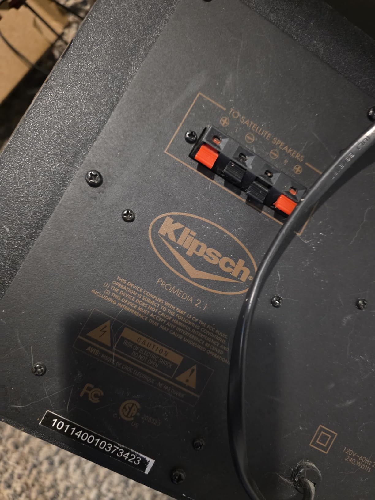 Klipsch ProMedia Lumina 2.1 Computer Gaming System with Subwoofer and RGB Lighting Effects Built-in customer photo 1