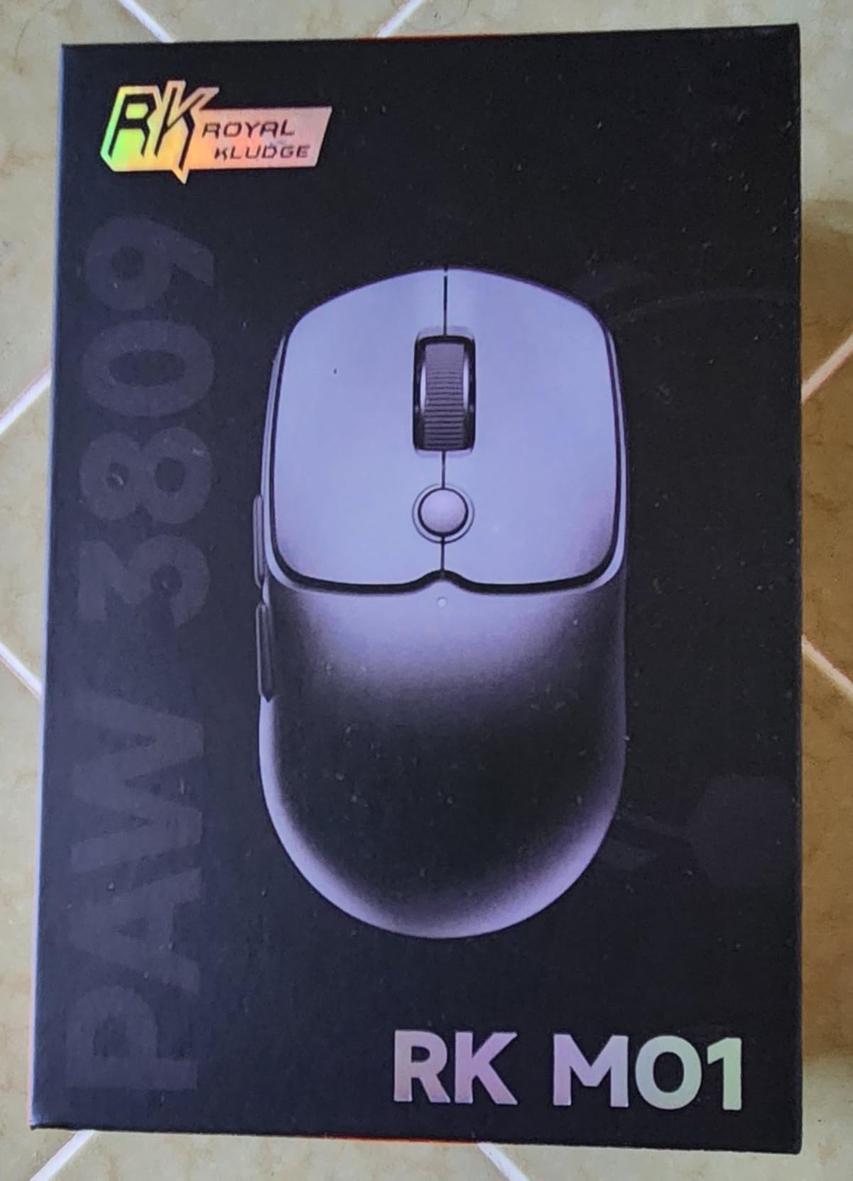 RK ROYAL KLUDGE MO1 Wireless Mouse, 55g Ultra-Lightweight Computer Mice, 6 Programmable Buttons, Quiet Click, 2.4GHz/Bluetooth/Wired, 6000 DPI Optical Sensor, Black customer photo 2