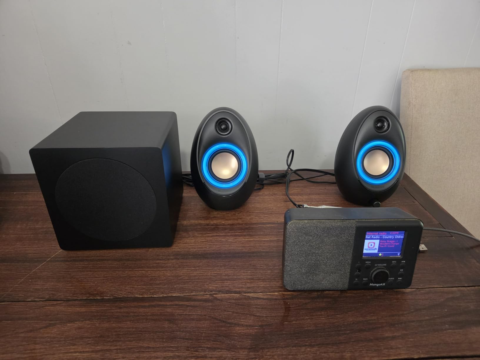 Bluedee Computer Speakers with Subwoofer, 2.1 PC Speakers, 80W Peak Power customer photo 1