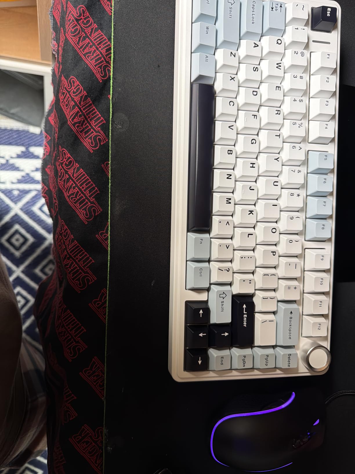 AULA F75 75% Wireless Mechanical Keyboard, Hot Swappable Creamy Keyboard, Pre-lubed Linear Switches, 2.4GHz/Type-C/BT5.0, RGB Backlit Gaming Keyboards(White&Brown) customer photo 2