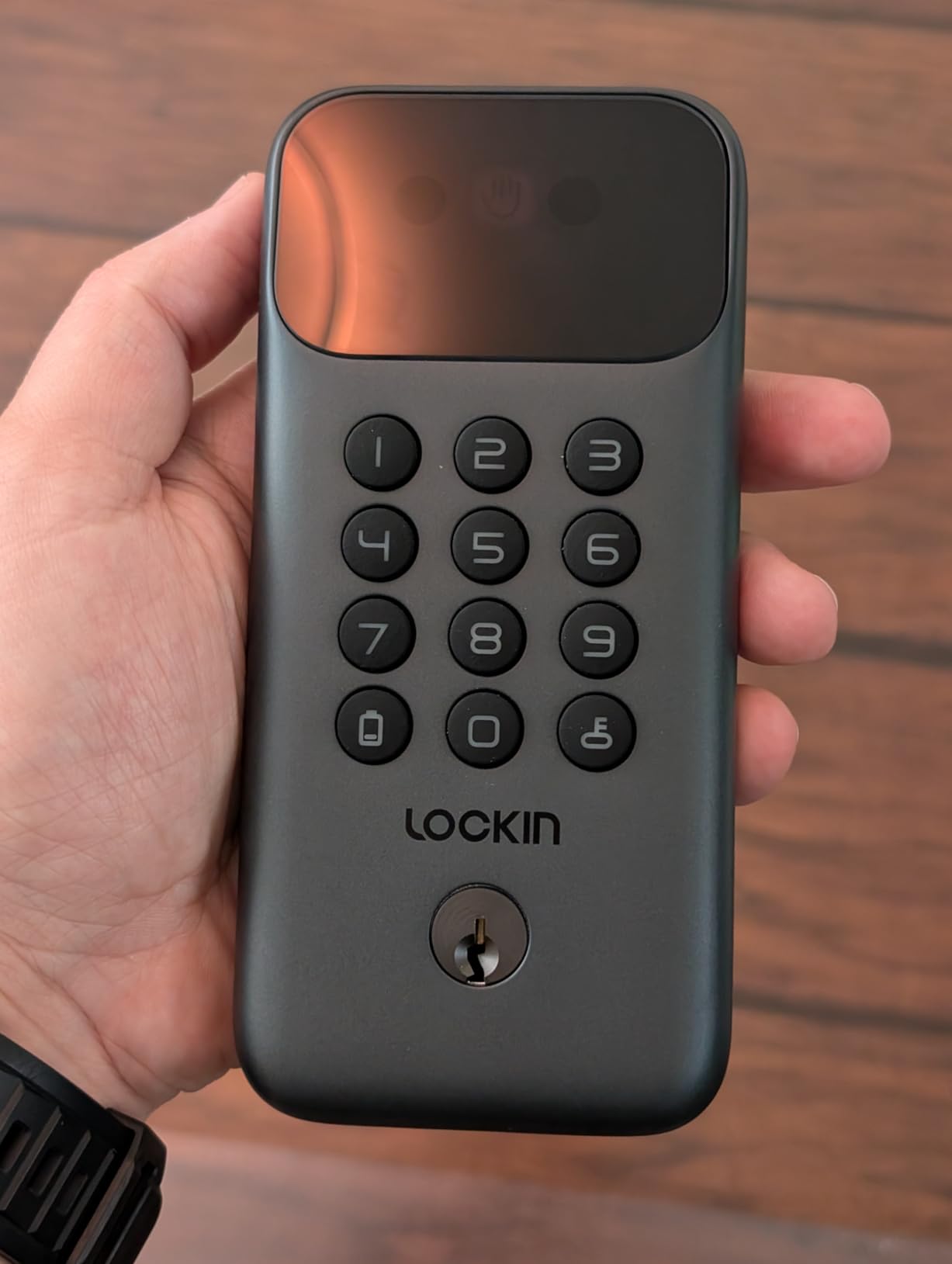 Lockin Veno Go Palm Vein Smart Lock, Wi-Fi Matter Deadbolt | Palm vein unlock, 5 unlock methods, built-in Wi-Fi & Matter, 7-month battery, ANSI Grade 3, IP53 waterproof customer photo 1
